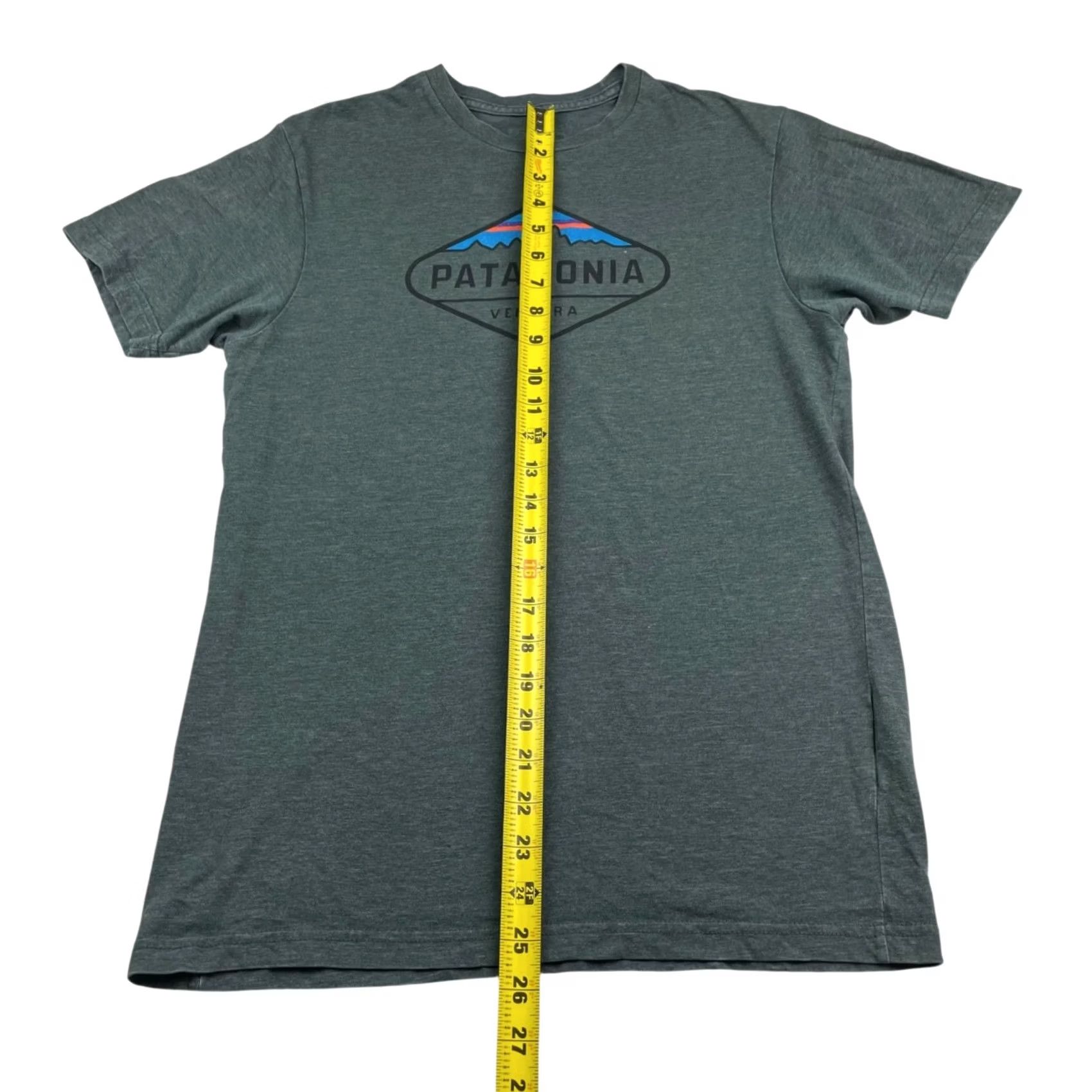 Patagonia Patagonia Men's Slim Fit S/S Crewneck Logo T-Shirt Gray Small Size US S / EU 44-46 / 1 - 4 Thumbnail