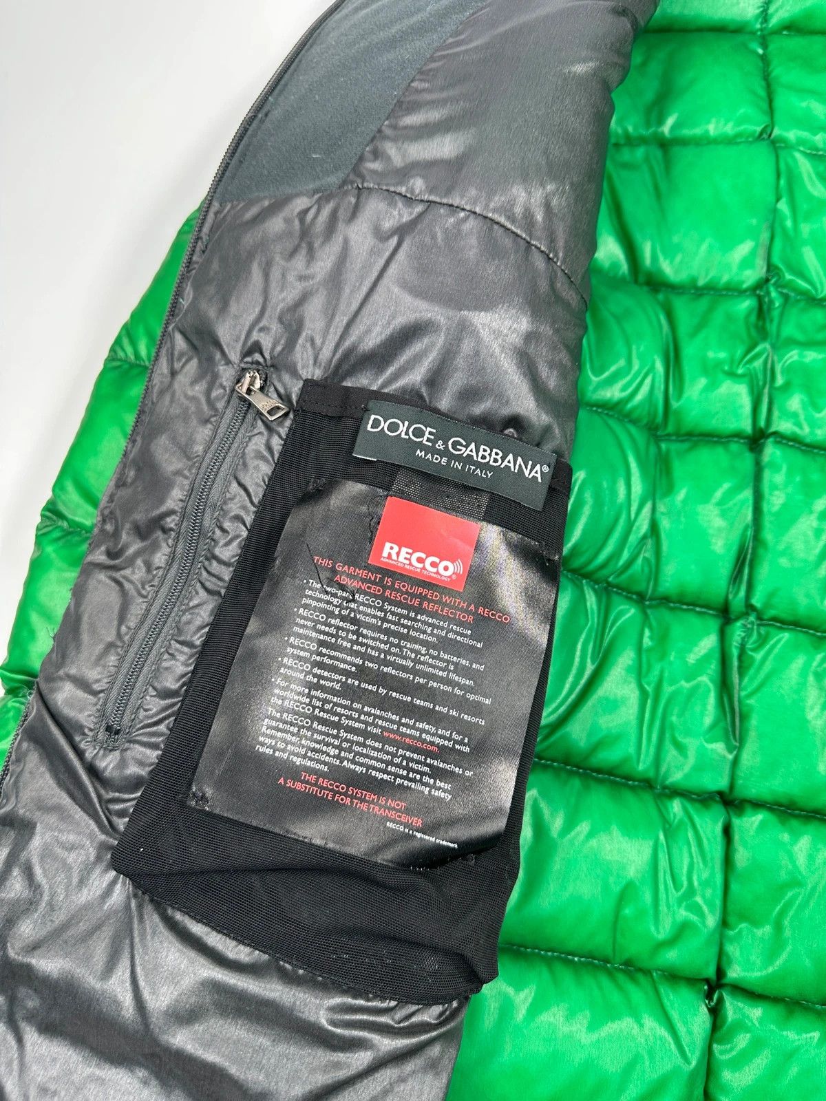 Dolce & Gabbana Dolce & Gabbana Ski Transparent Green Down Puffer Jacket Size US M / EU 48-50 / 2 - 10 Thumbnail