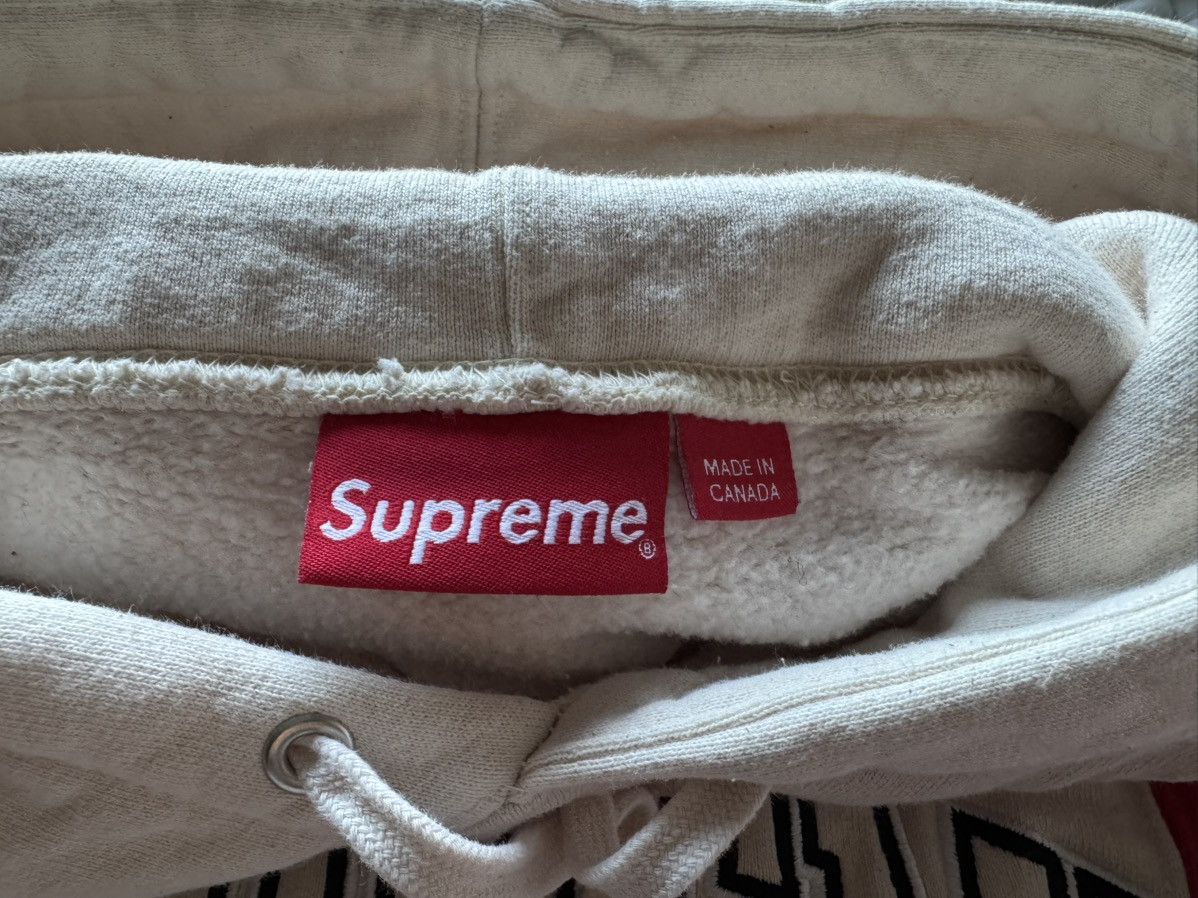 Supreme Supreme Paneled Arc Hooded Sweatshirt 'Natural' Size US M / EU 48-50 / 2 - 5 Thumbnail