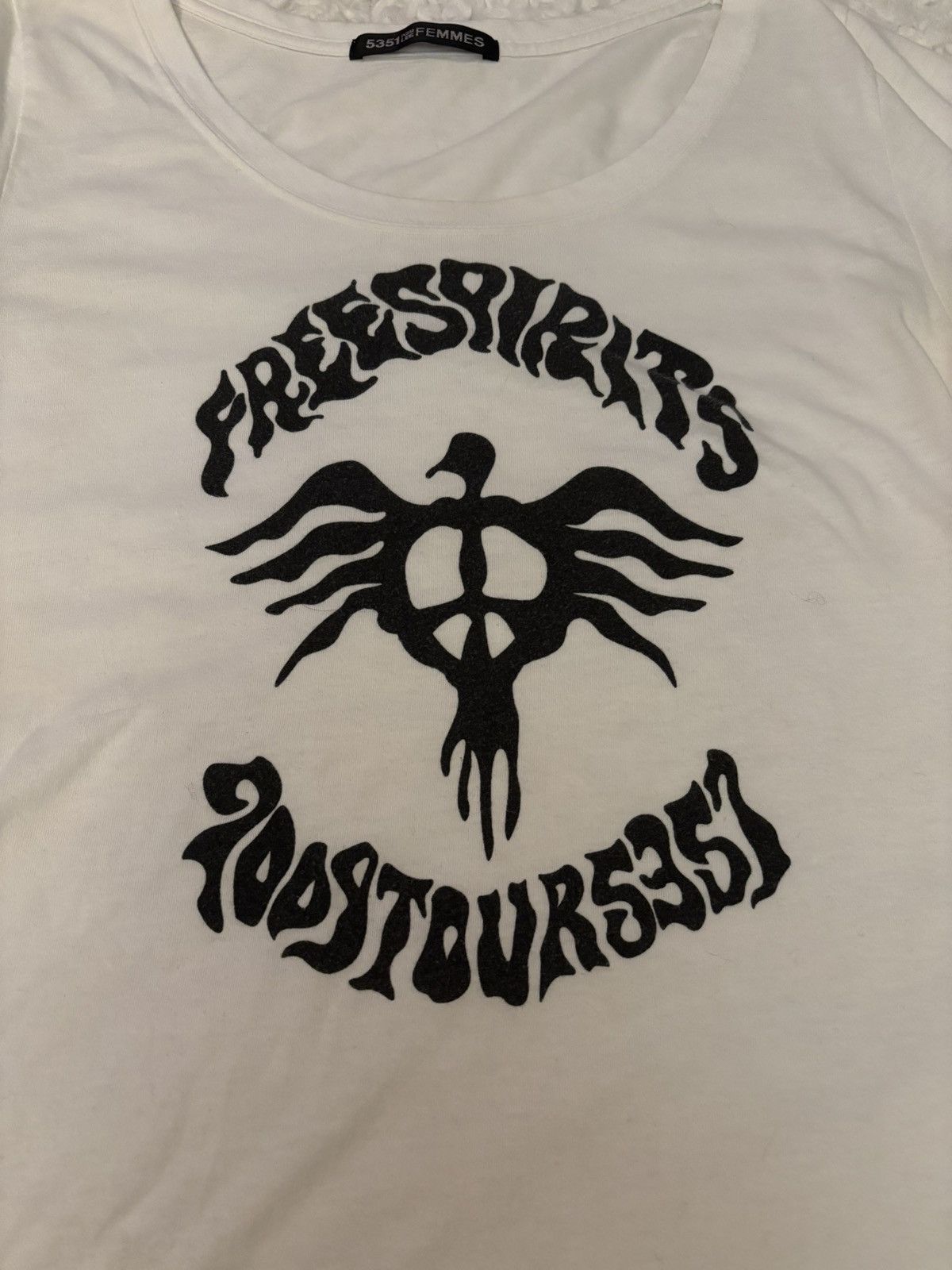 5351 POUR LES FEMMES 5351 Pour Les Femmes Freebirds T Shirr Size S / US 4 / IT 40 - 2 Thumbnail