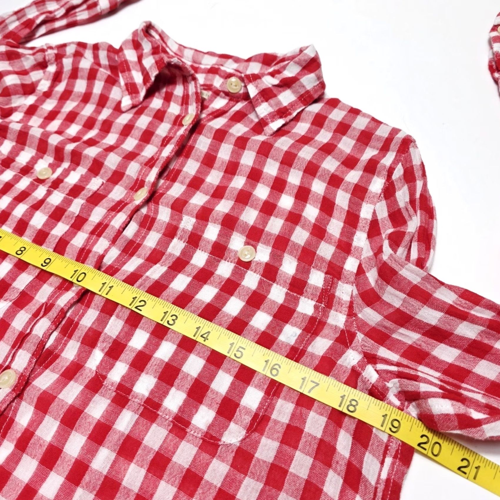 Ralph Lauren VINTAGE Denim & Supply Ralph Lauren RL Utility Top Women's M Red White Plaid Shirt Size M / US 6-8 / IT 42-44 - 3 Thumbnail