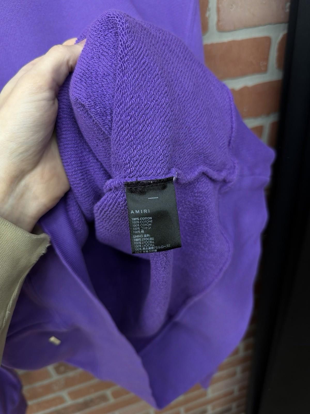 Amiri Amiri Men's Purple Logo Pullover Hoodie Sweater Size Medium Size US M / EU 48-50 / 2 - 9 Thumbnail