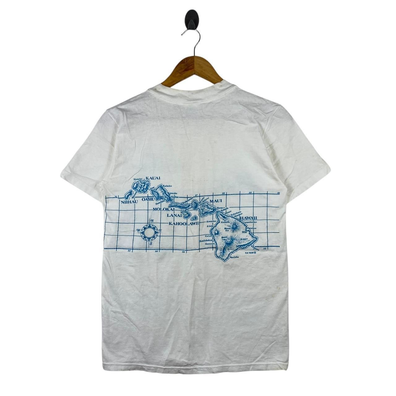 Vintage Vintage 80’ STEDMAN HAWAII ISLES Chart Maui Kauai Tee Shirt Size US S / EU 44-46 / 1 - 3 Thumbnail