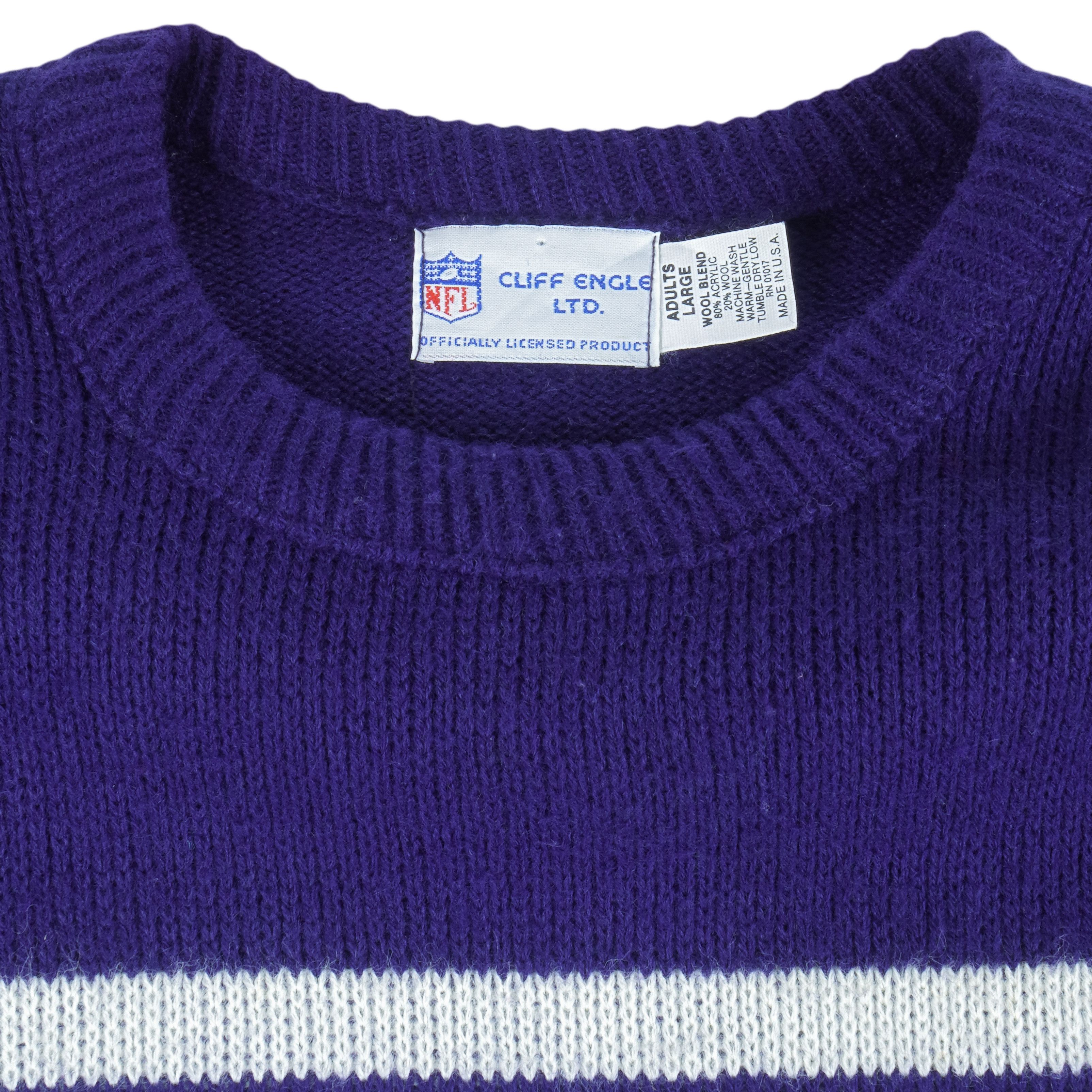 NFL (Cliff Engle) - Dallas Cowboys Crew Neck Sweater 1990s Size US L / EU 52-54 / 3 - 4 Thumbnail