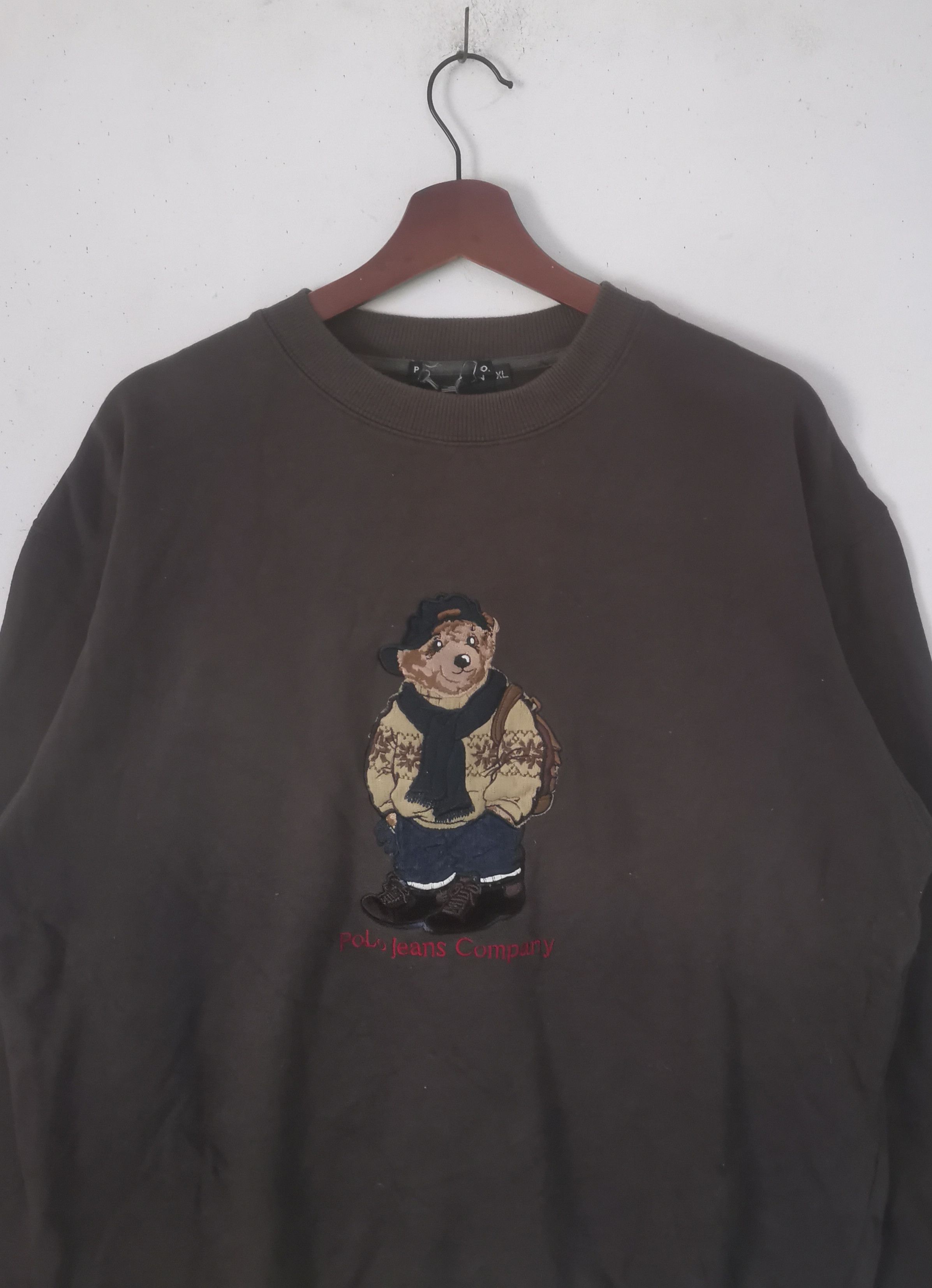 Polo Ralph Lauren Rare Polo jeans company sweatshirt polo bear sweatshirt Size US XL / EU 56 / 4 - 2 Thumbnail