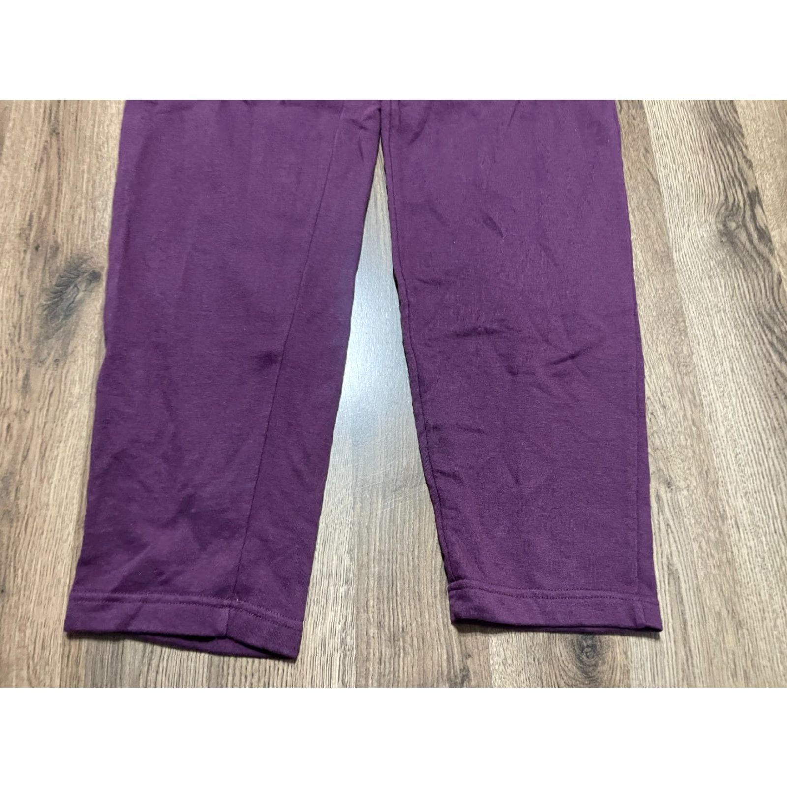 Vintage LAT Pants Women's Small Purple Sweatpants Tie Waist Pants Size 28" / US 6 / IT 42 - 3 Thumbnail