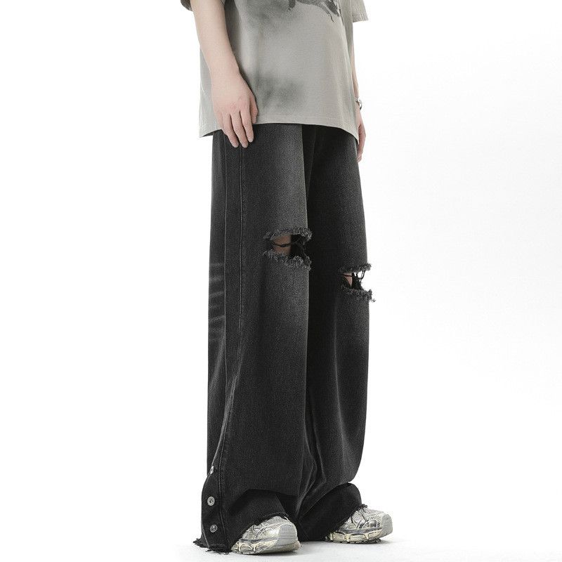 Japanese Brand × Jean Retro loose straight leg wide leg jeans Size US 30 / EU 46 - 2 Thumbnail