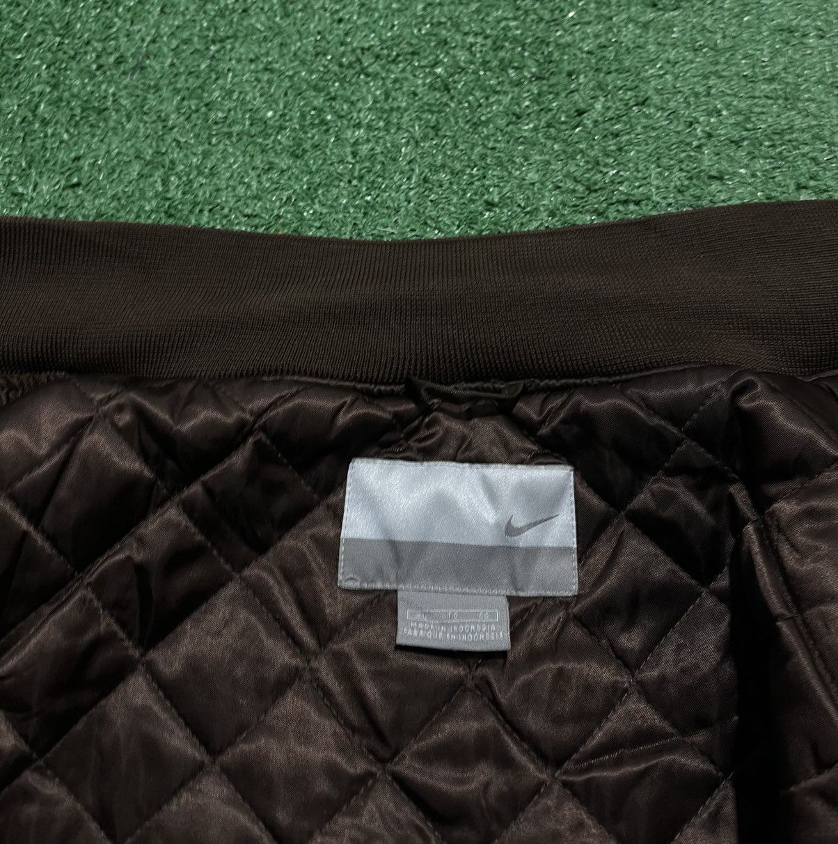 Nike × Vintage Nike Air Baseball Jacket Brown Vintage Bomber Size US XL / EU 56 / 4 - 6 Thumbnail