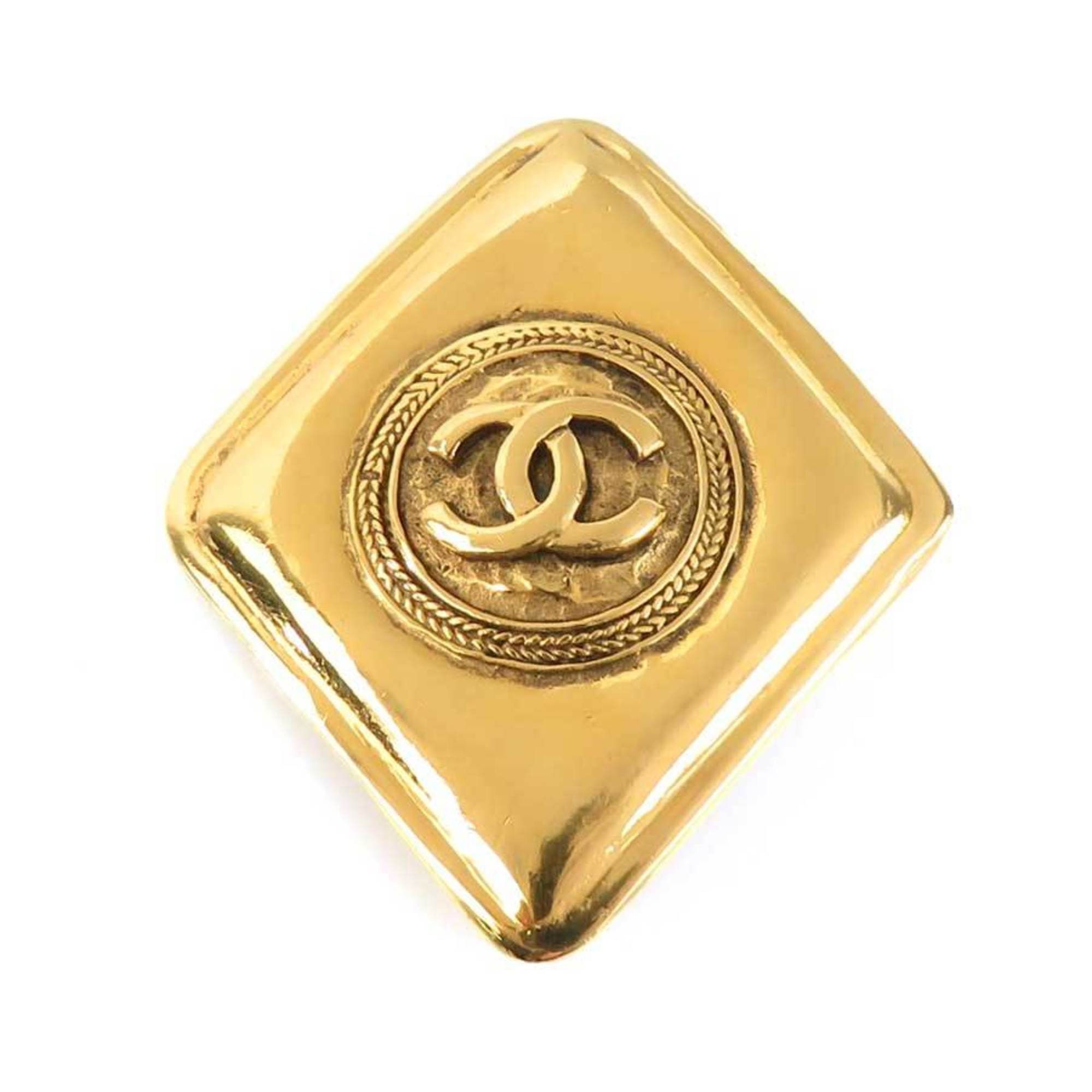 Chanel Chanel brooch, Coco Mark, metal, gold, women's, free shipping, e61608i Size ONE SIZE - 1 Thumbnail