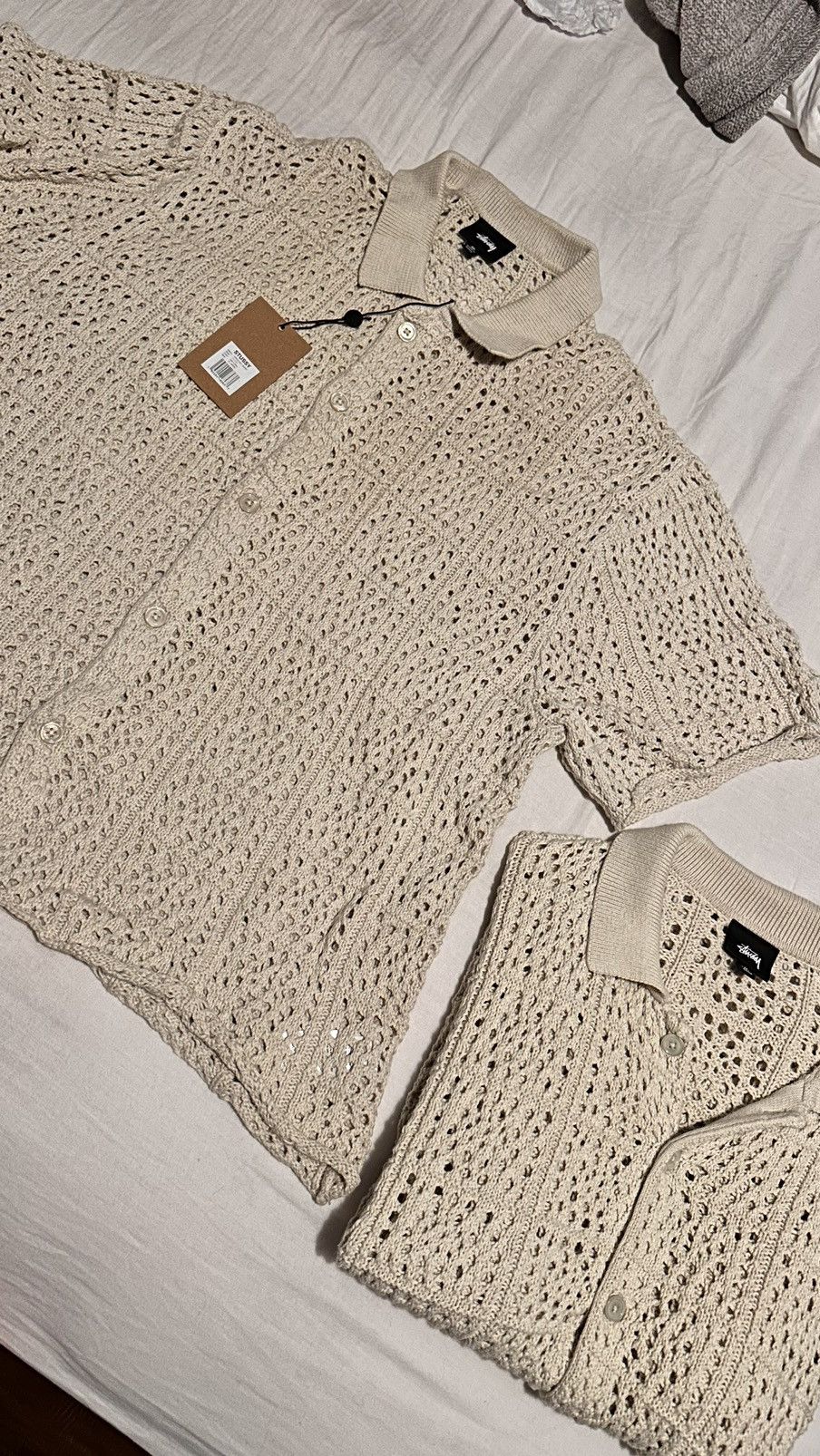 Stussy Stussy Crochet Button up Size US XL / EU 56 / 4 - 4 Thumbnail