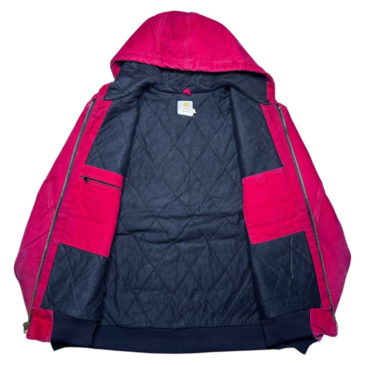 Carhartt Vintage Carhartt J140 Red Men’s Hooded Quilt Lined Jacket Size US XL / EU 56 / 4 - 2 Thumbnail