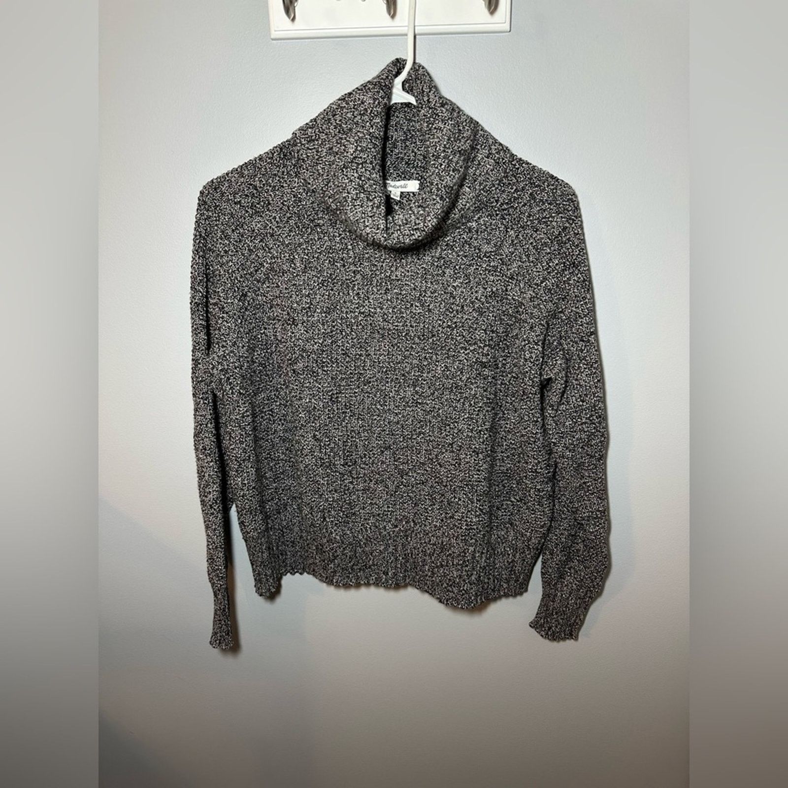 Madewell Madewell Province Crossback Turtleneck Wool Blend Sweater Size S / US 4 / IT 40 - 3 Thumbnail