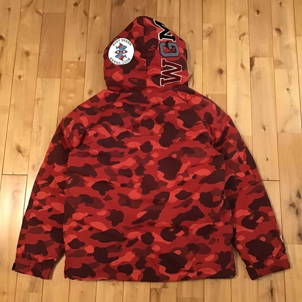 Bape BAPE Shark hoodie snowboard down jacket Red camo APE Size US M / EU 48-50 / 2 - 3 Thumbnail