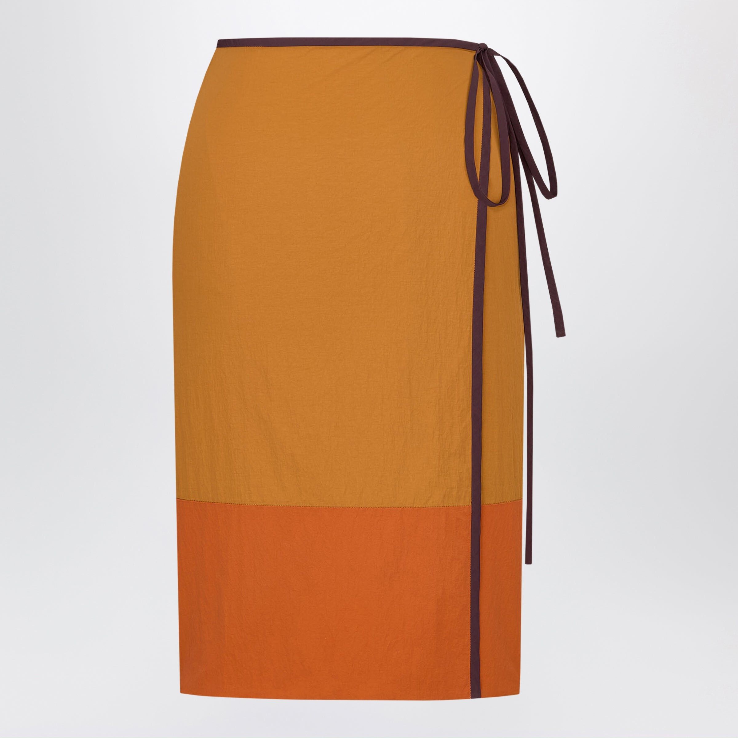 Saint Laurent Paris Saint Laurent Mid-Rise Pencil Skirt In Nylon, Yellow Size 27" / US 4 / IT 40 - 1 Thumbnail