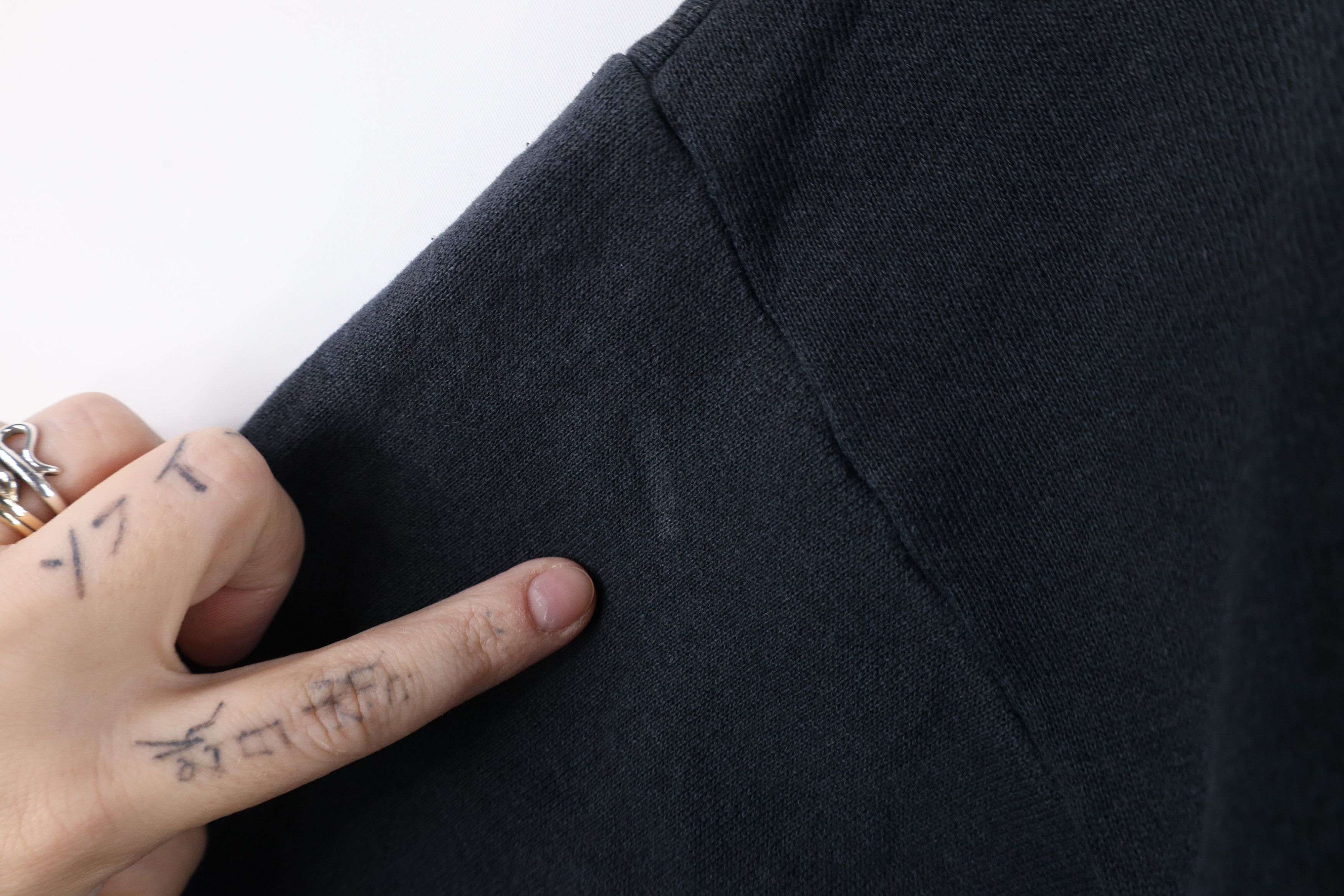 Vintage Vintage 90s Streetwear Blank Crewneck Sweatshirt Black Size US L / EU 52-54 / 3 - 6 Thumbnail