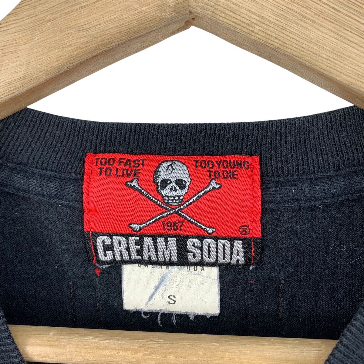 Japanese Brand × Vintage Vintage CREAM SODA cat logo printed punk tee Size US S / EU 44-46 / 1 - 3 Thumbnail