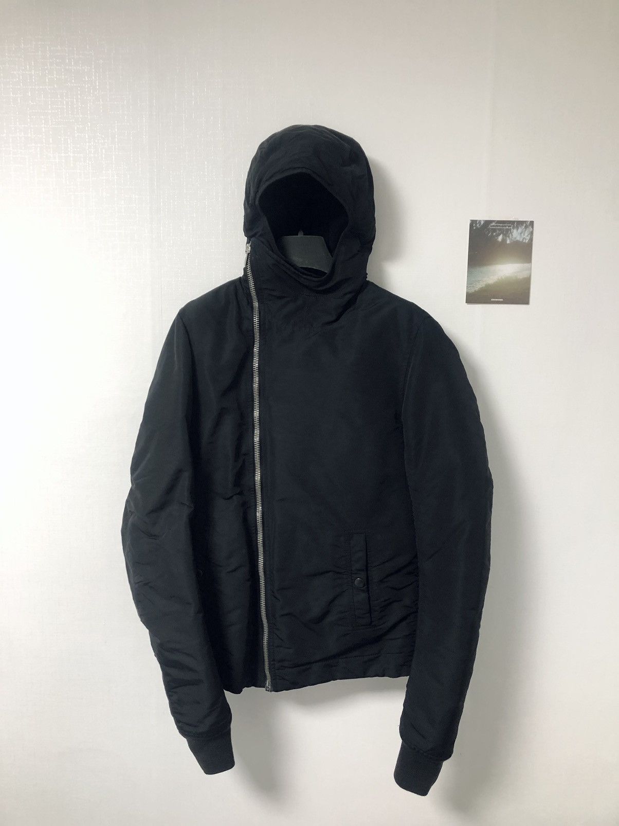 image of Rick Owens 08Aw Stag Scuba Bullet Down Jacket in Black, Men's (Size Small)