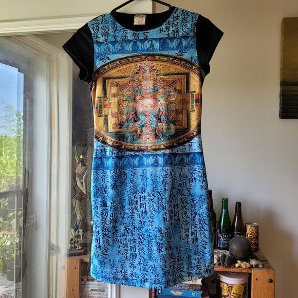 Le Chateau Vintage Le Chateau y2k buddha mini dress by size small | Grailed
