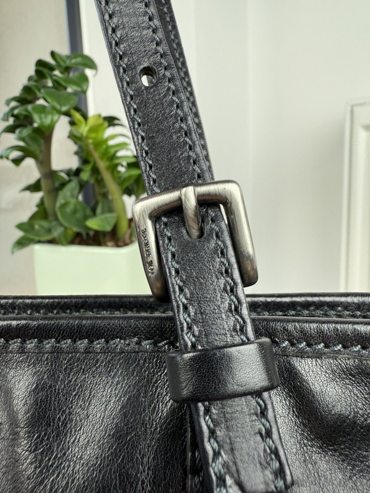 Vintage The Bridge Brown Leather Shoulder ​Bag Made In Italy Size ONE SIZE - 7 Thumbnail