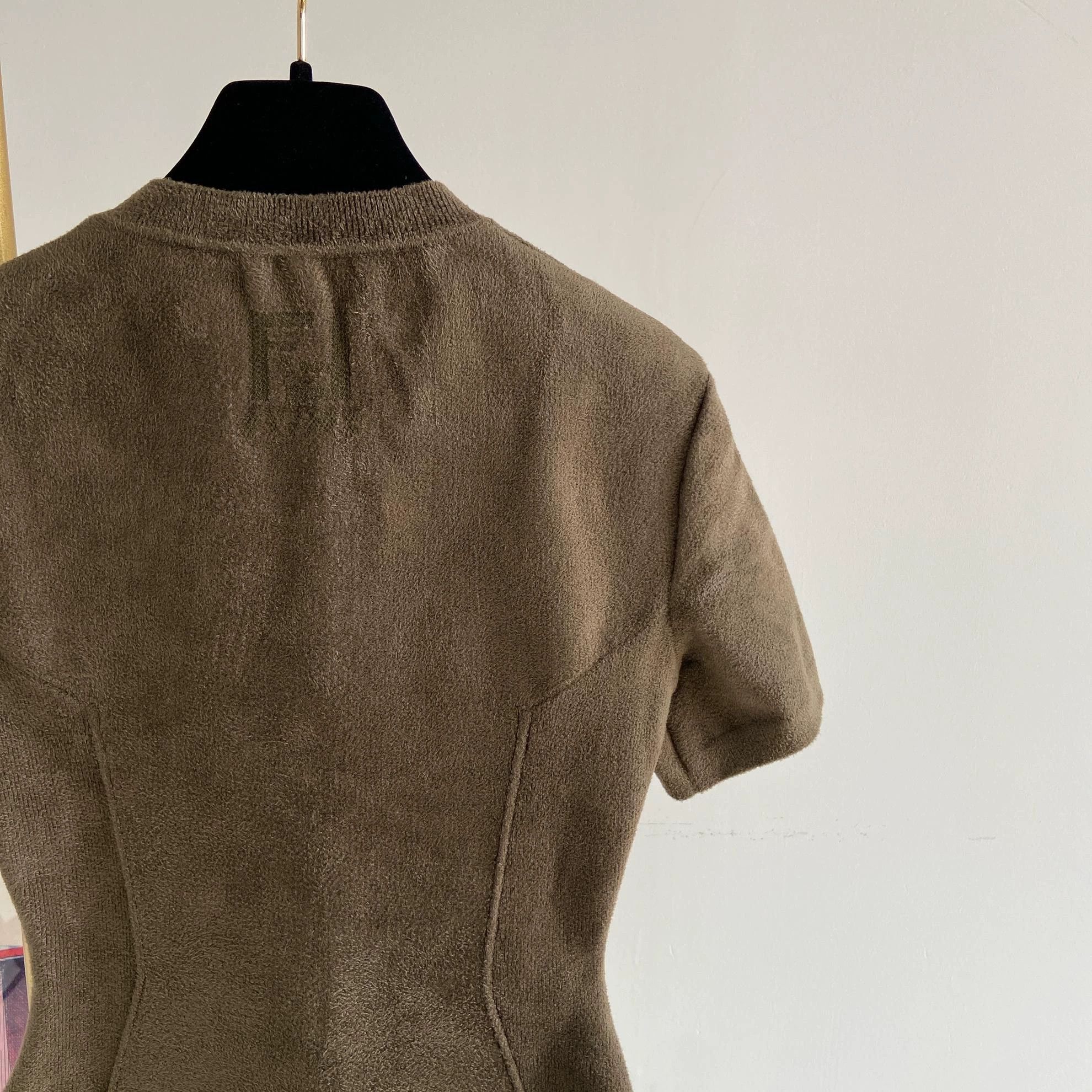 Fendi Fendi x Skims Green Bodycon Dress 40 Size S / US 4 / IT 40 - 6 Thumbnail