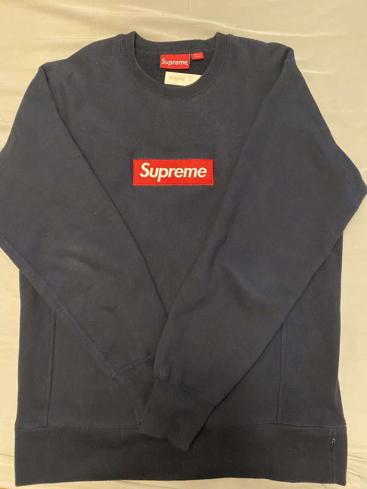 Supreme Supreme Box Logo Crew Neck FW2015 Size US M / EU 48-50 / 2 - 2 Thumbnail