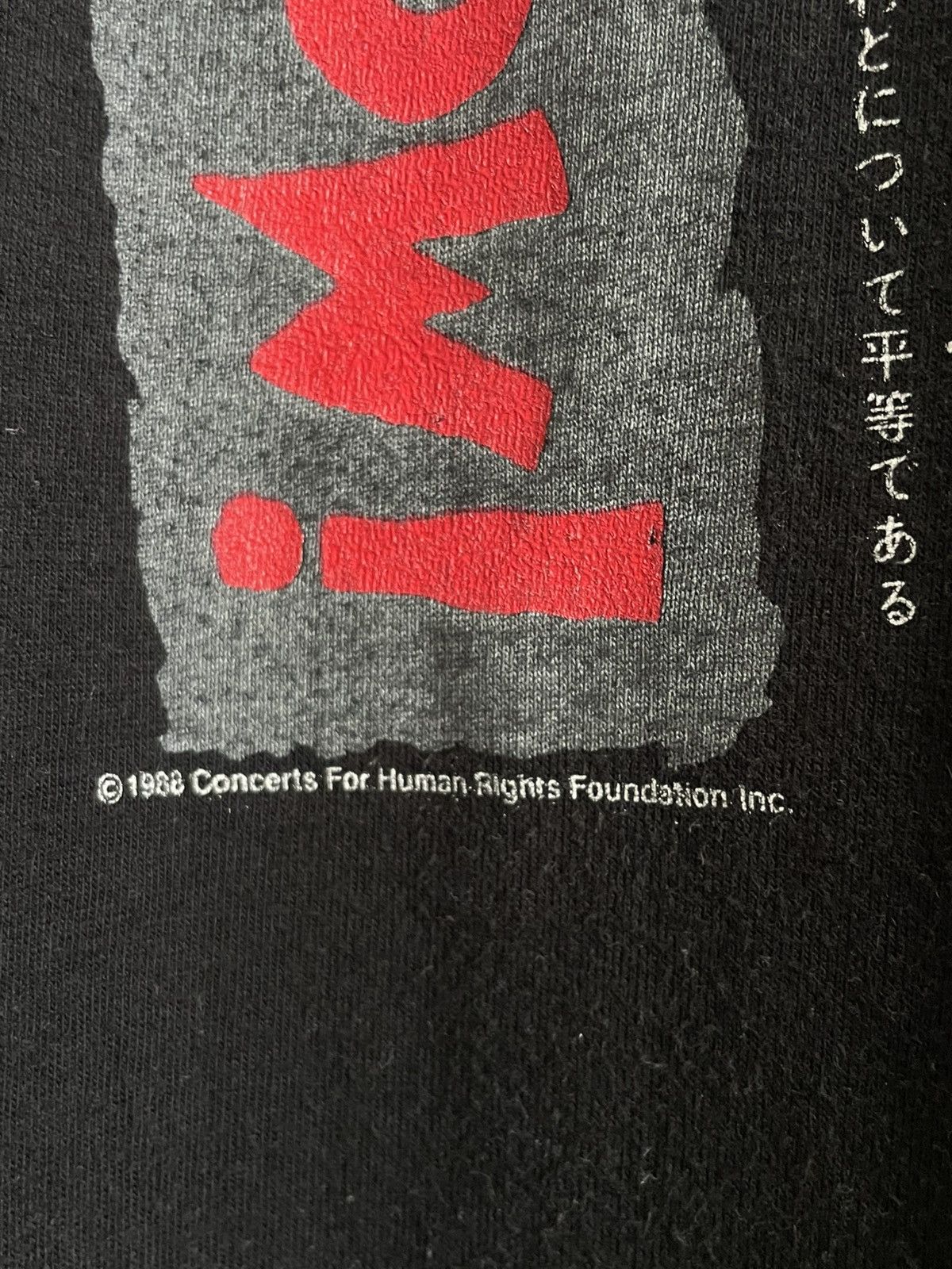 Band Tees Vintage Reebok Human Rights Now 1988 World Tour RARE Size US L / EU 52-54 / 3 - 8 Thumbnail