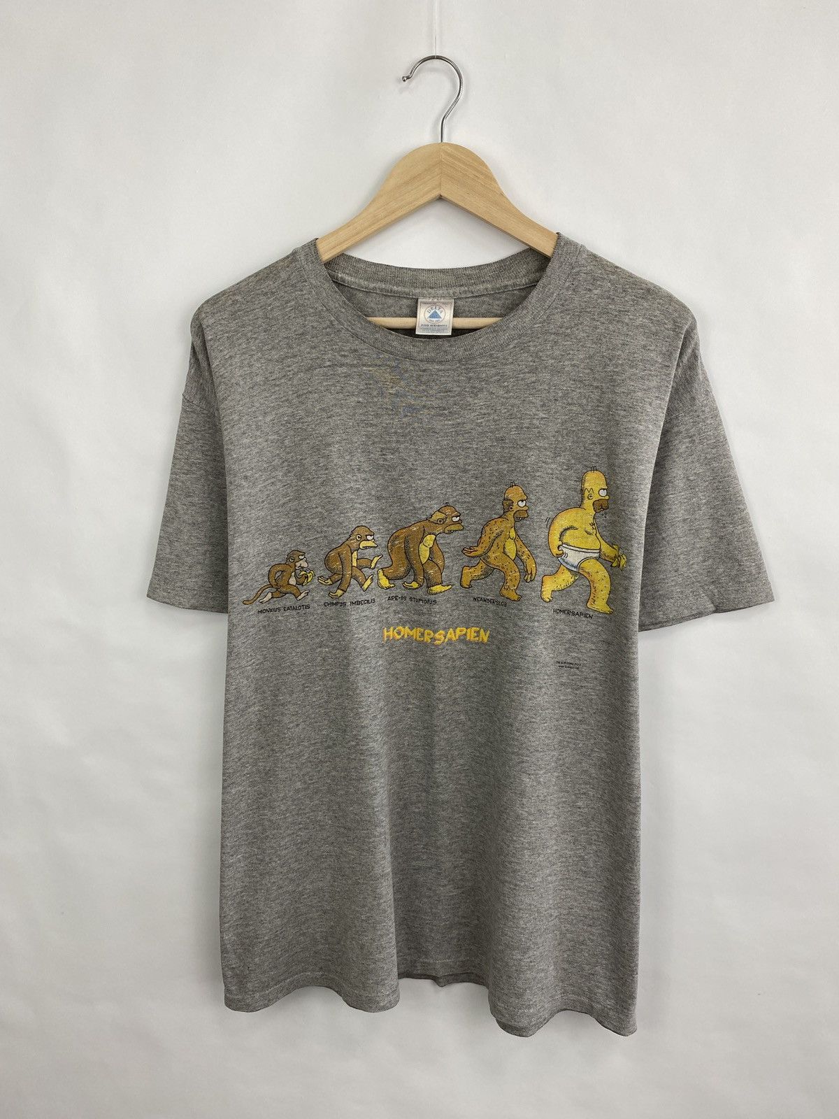 Delta 🇺🇸 Vintage 2000 Homersapien The Simpsons Homer Bart Lisa Size US L / EU 52-54 / 3 - 3 Thumbnail