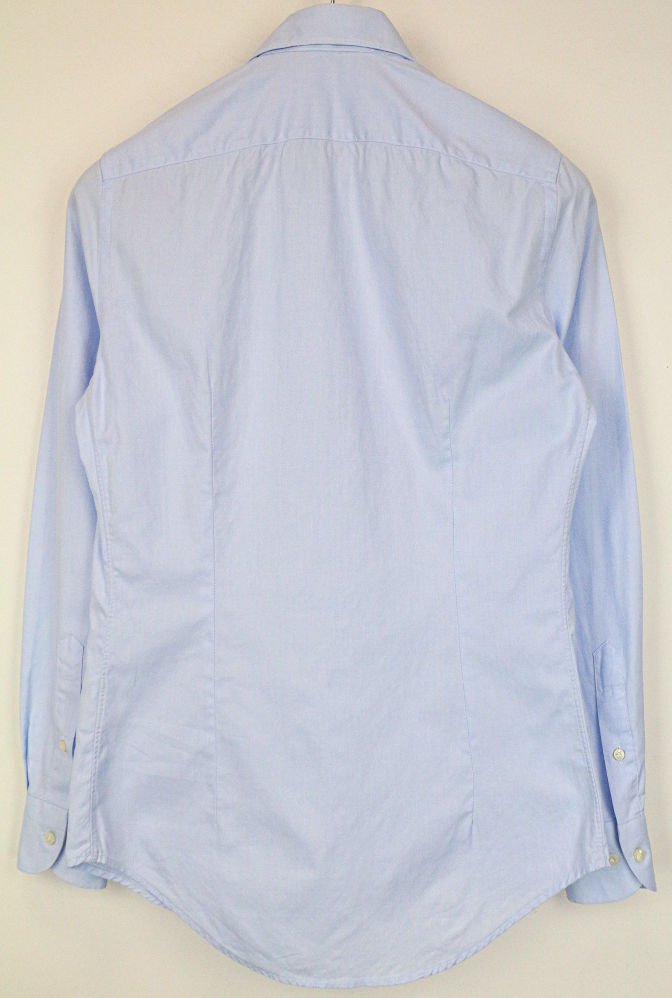 Suitsupply 35/13 1/2 Slim Blue Cotton Cutaway Shirt 79454 Size 34R - 2 Thumbnail
