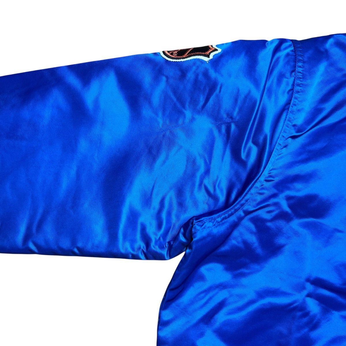 Starter 1990s NHL Winnipeg Jets Starter Spell Out Blue Satin Jacket Size US L / EU 52-54 / 3 - 16 Thumbnail
