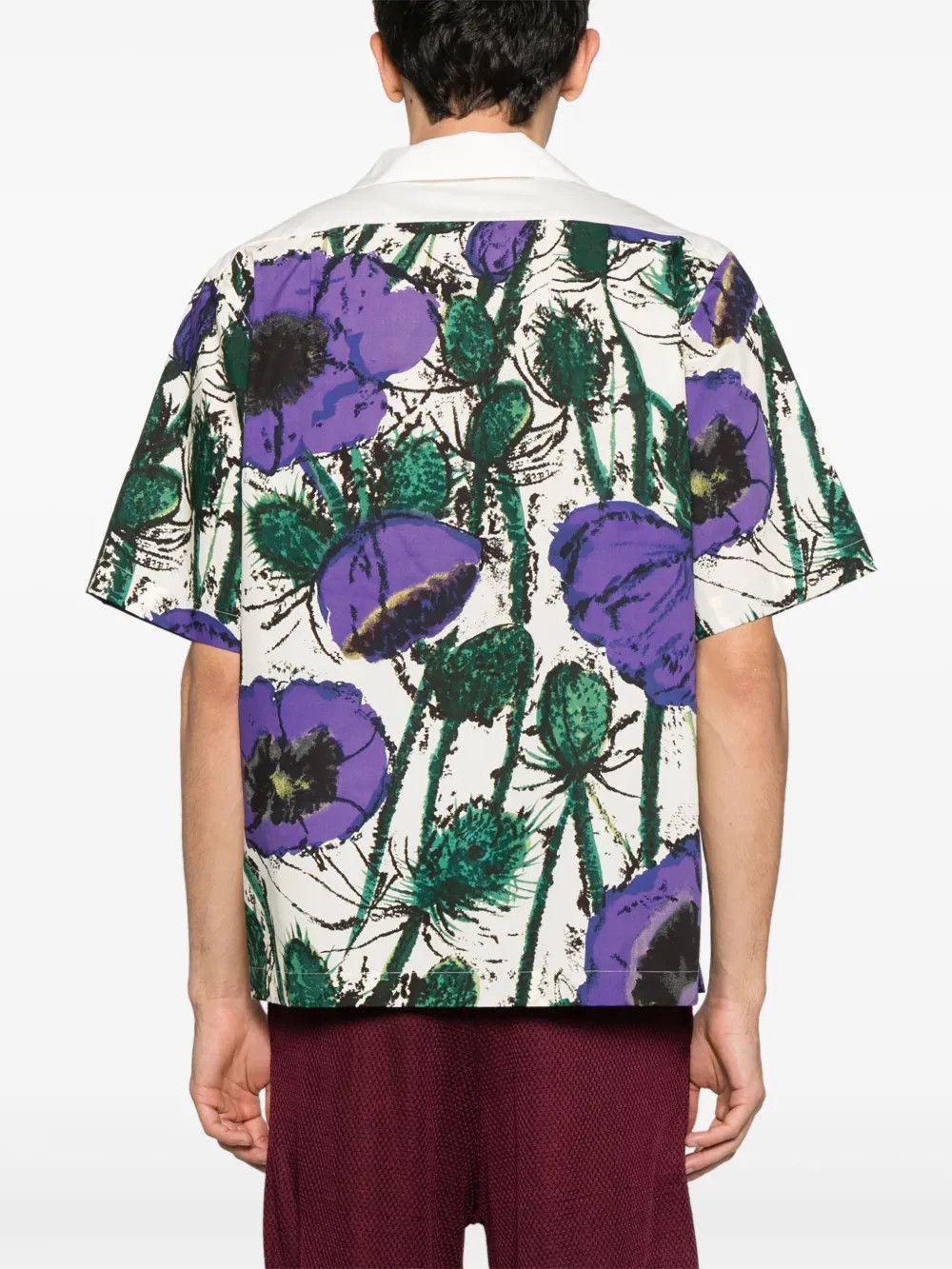 Wales Bonner o1h1sh10525 Highlife Bowling Shirt in Purple Size US M / EU 48-50 / 2 - 4 Thumbnail
