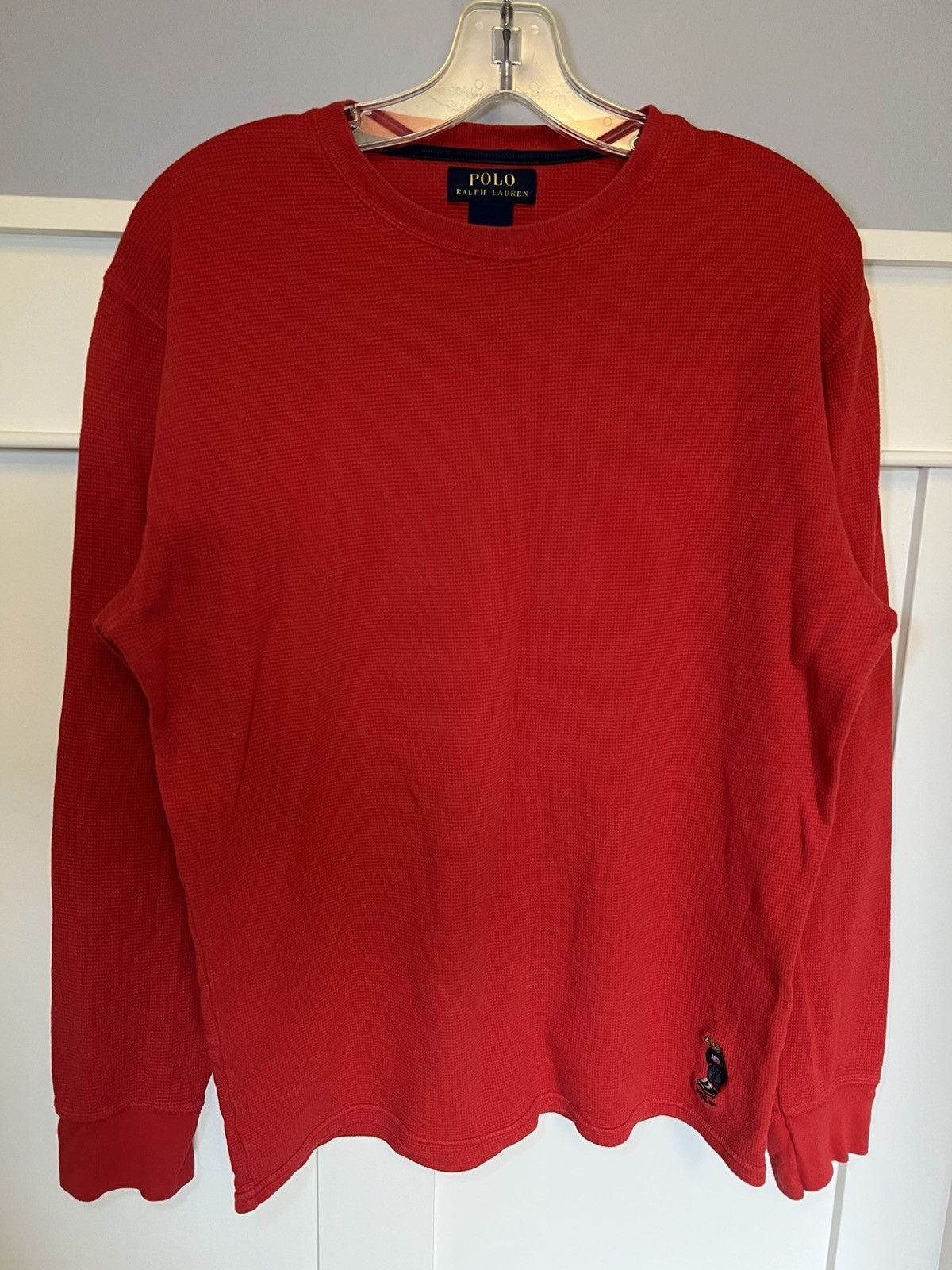 Polo Ralph Lauren Vintage Polo Ralph Lauren bear embroidery thermal longsleeve Size US L / EU 52-54 / 3 - 1 Thumbnail