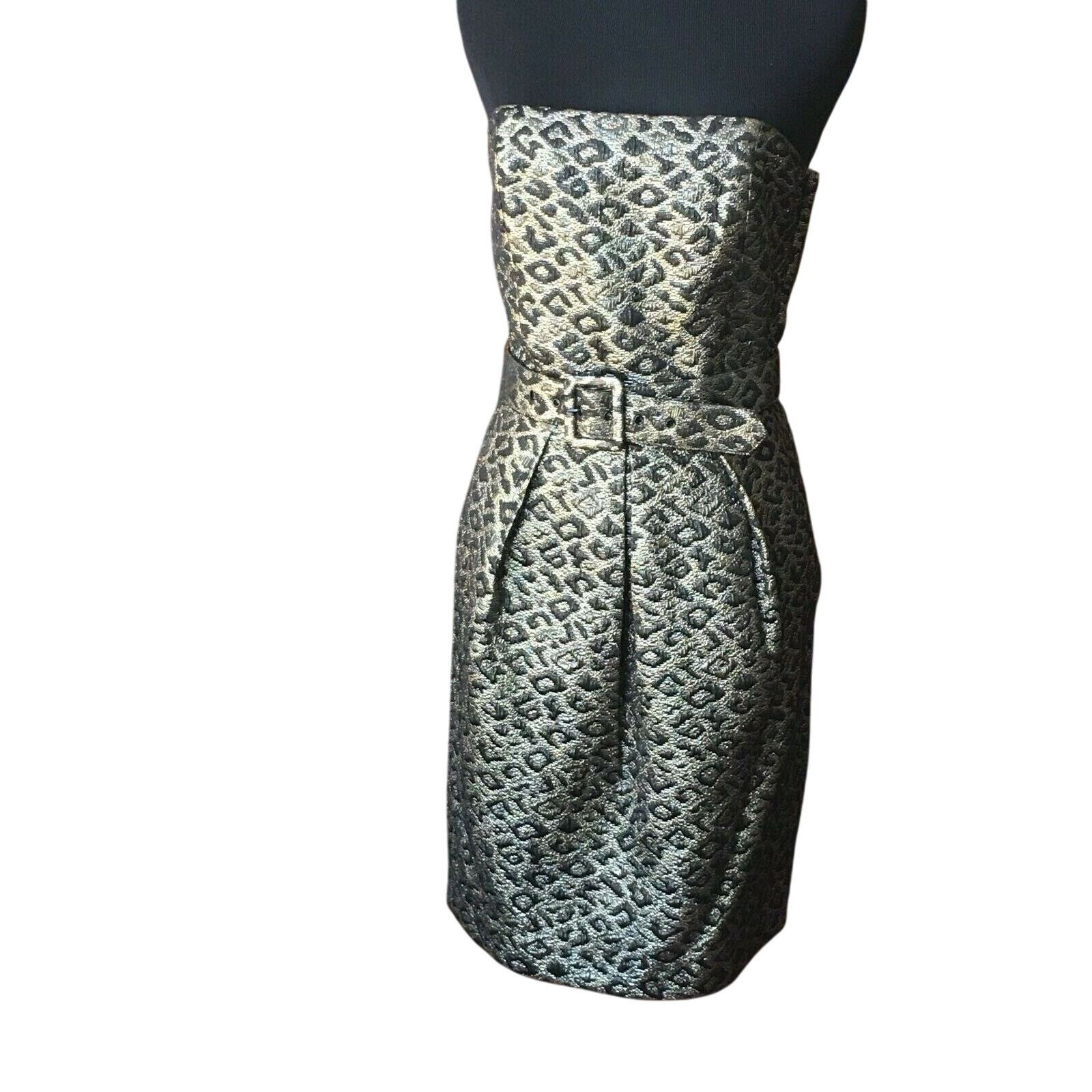 Tibi TIBI Golden Leopard Print Belted Mini Dress Size 6 Size M / US 6-8 / IT 42-44 - 4 Thumbnail