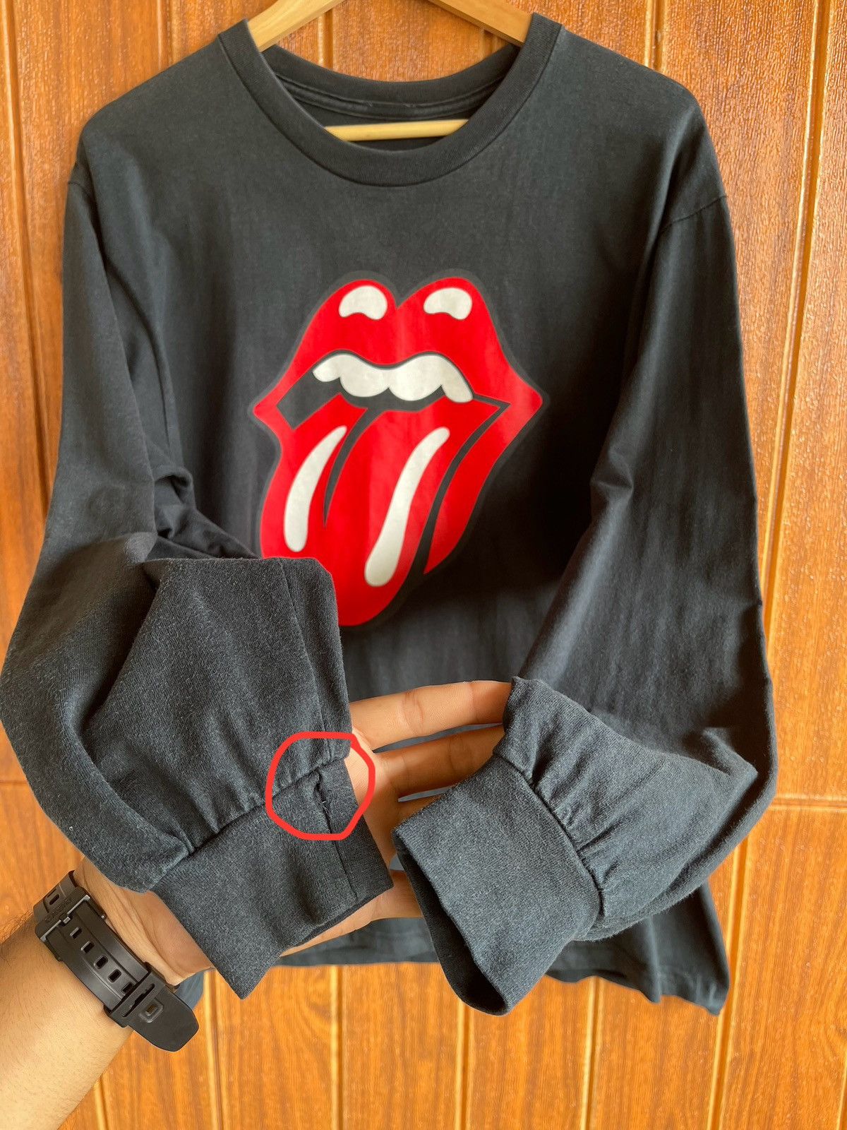 The Rolling Stones Vintage’90s🔥The Rolling Stones🔥Stones Withstand Longsleeve Size US L / EU 52-54 / 3 - 6 Thumbnail