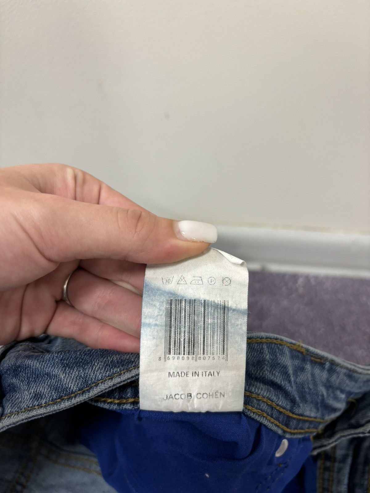 Jacob Cohen Jacob Cohen Limited Edition Men’s Italian Blue Denim Jeans Size US 32 / EU 48 - 18 Thumbnail