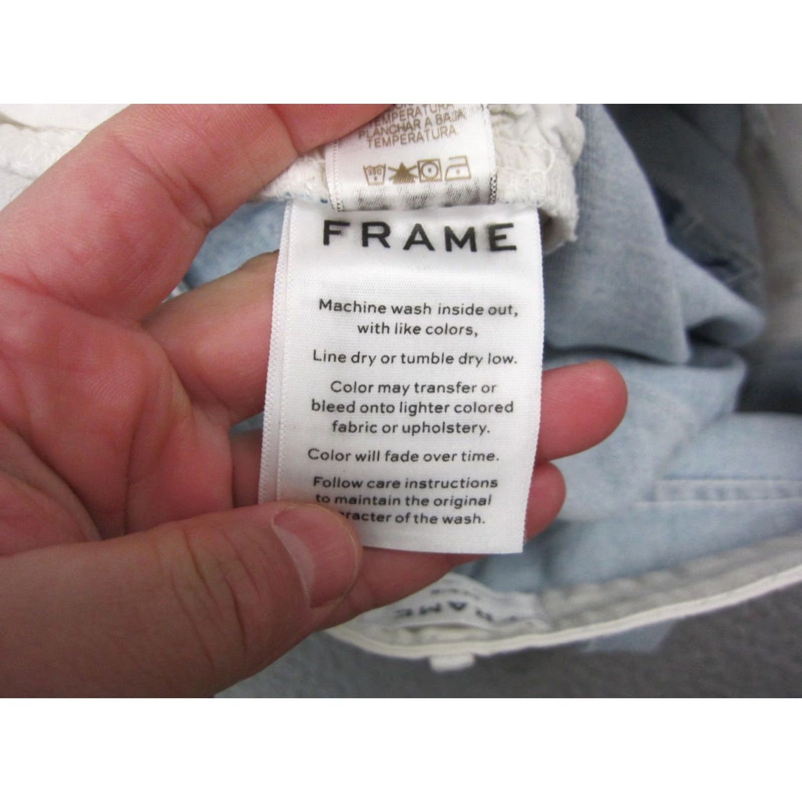 Frame Frame Jeans Womens 29 Blue Mini Bootcut Crop denim USA Made Size 29" - 6 Thumbnail