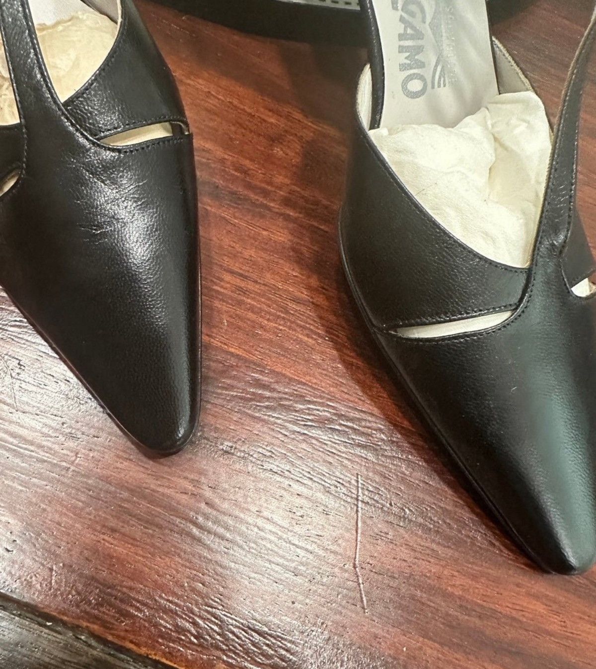 Salvatore Ferragamo Salvatore Ferragamo Woven SlingBack Heels size 7”5 Size US 7.5 / IT 37.5 - 4 Thumbnail