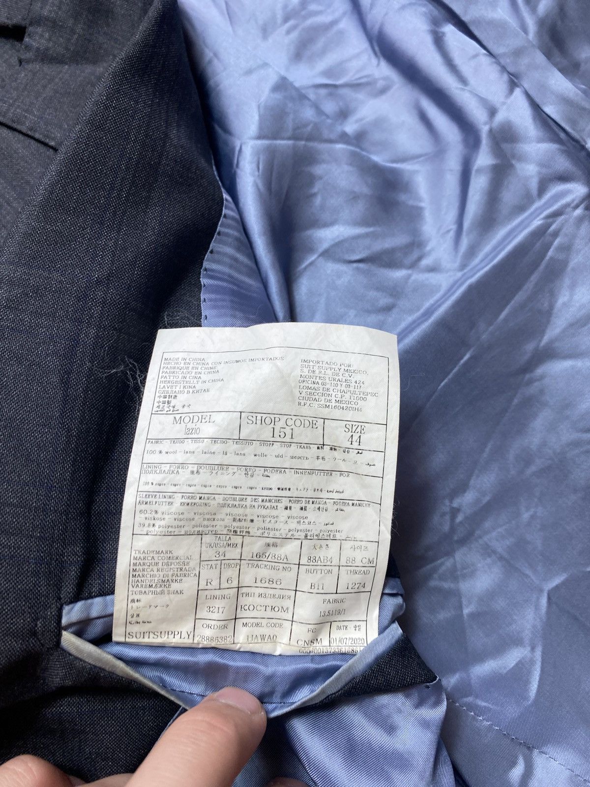 Suitsupply Suitsupply Suit Size 44R - 5 Thumbnail