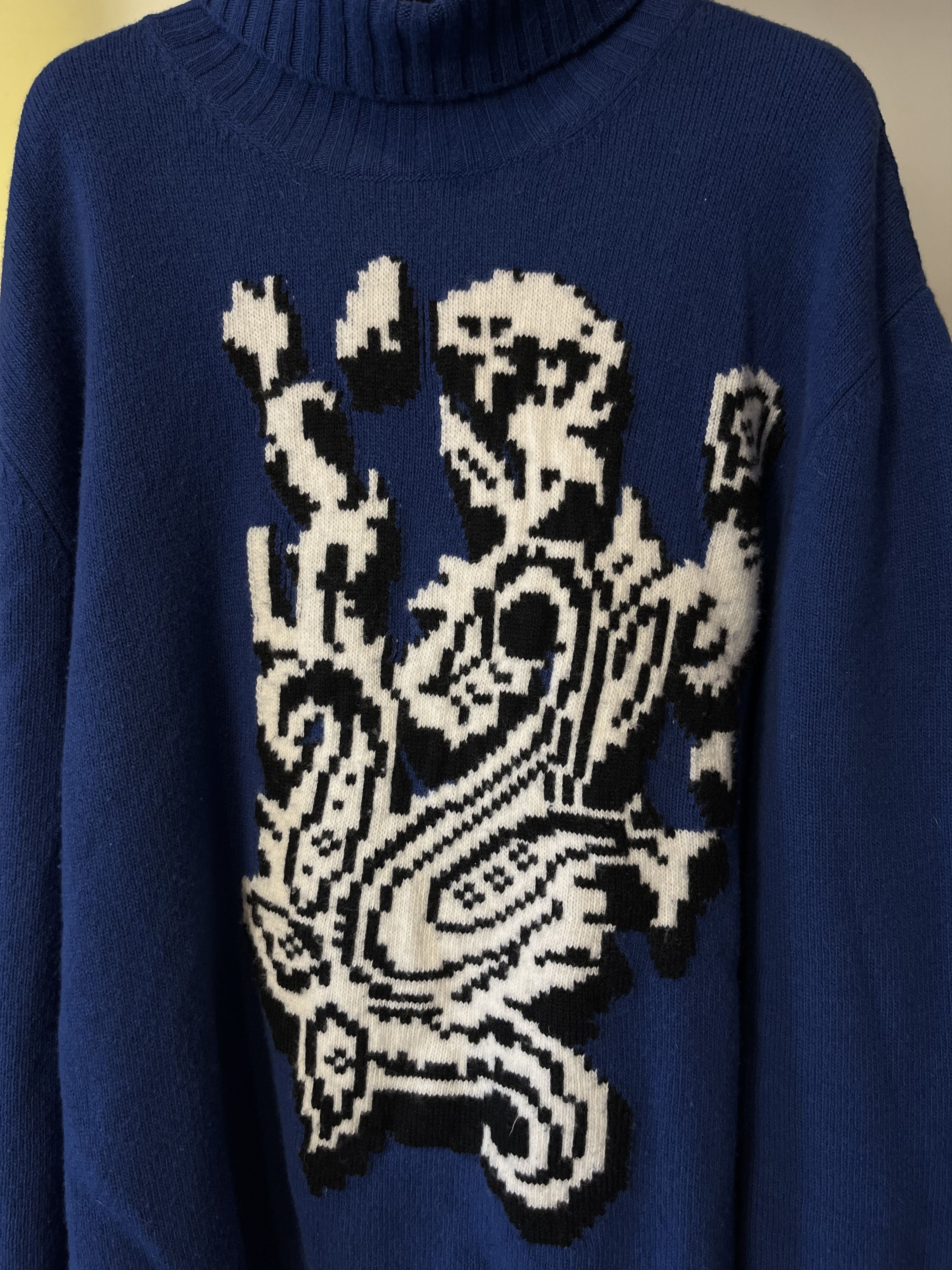 Designer × Etro Etro FW 2022 Runway Wool Turtleneck Knitwear Size US L / EU 52-54 / 3 - 4 Thumbnail