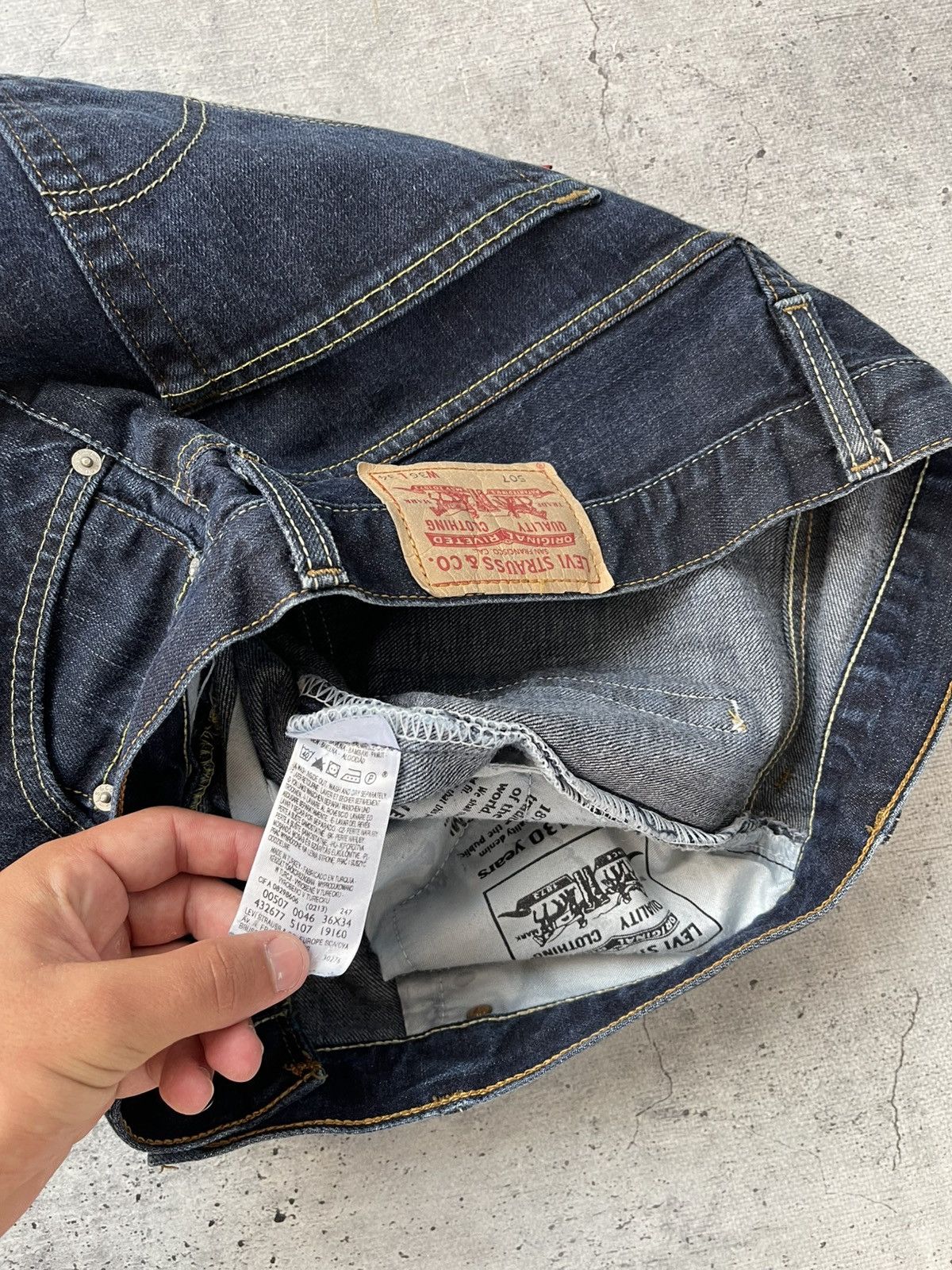 Levi's Vintage Y2K Bagy Levi’s 507 jeans streetwear style size36x34 Size US 36 / EU 52 - 9 Thumbnail