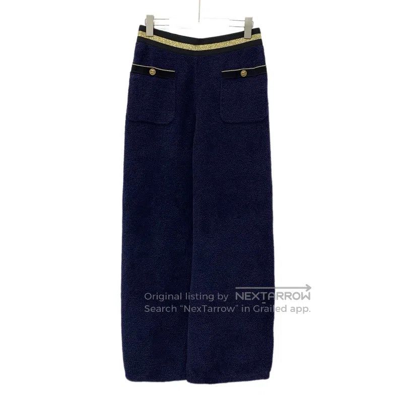 Chanel Chanel Cruise Series Dark Blue Cotton Casual Knitted Towel Size 25" / US 0 / IT 36 - 1 Thumbnail
