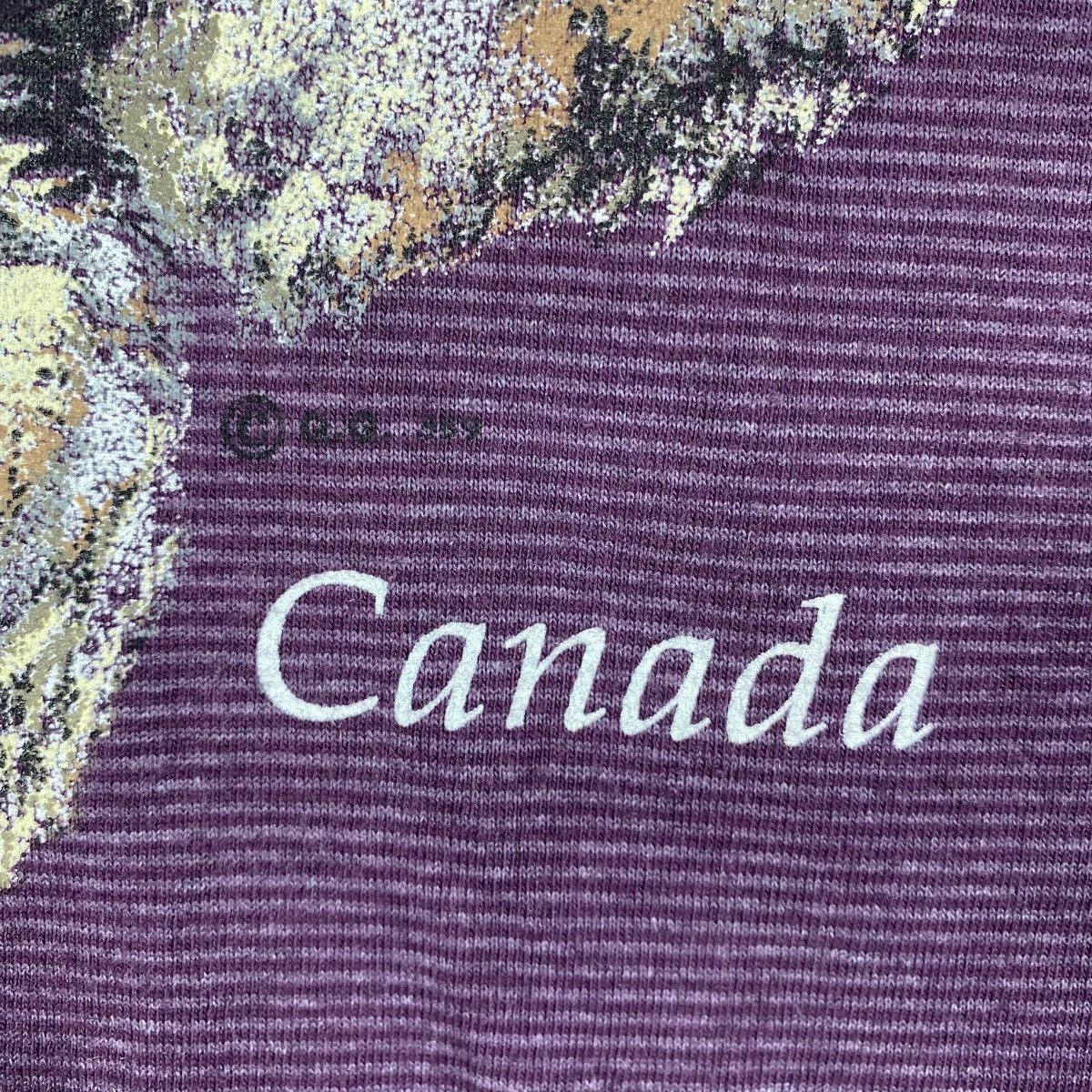 Habitat × Vintage Vintage 90's CANADA WOLVES Graphic Faded Tee Shirt Size US M / EU 48-50 / 2 - 10 Thumbnail