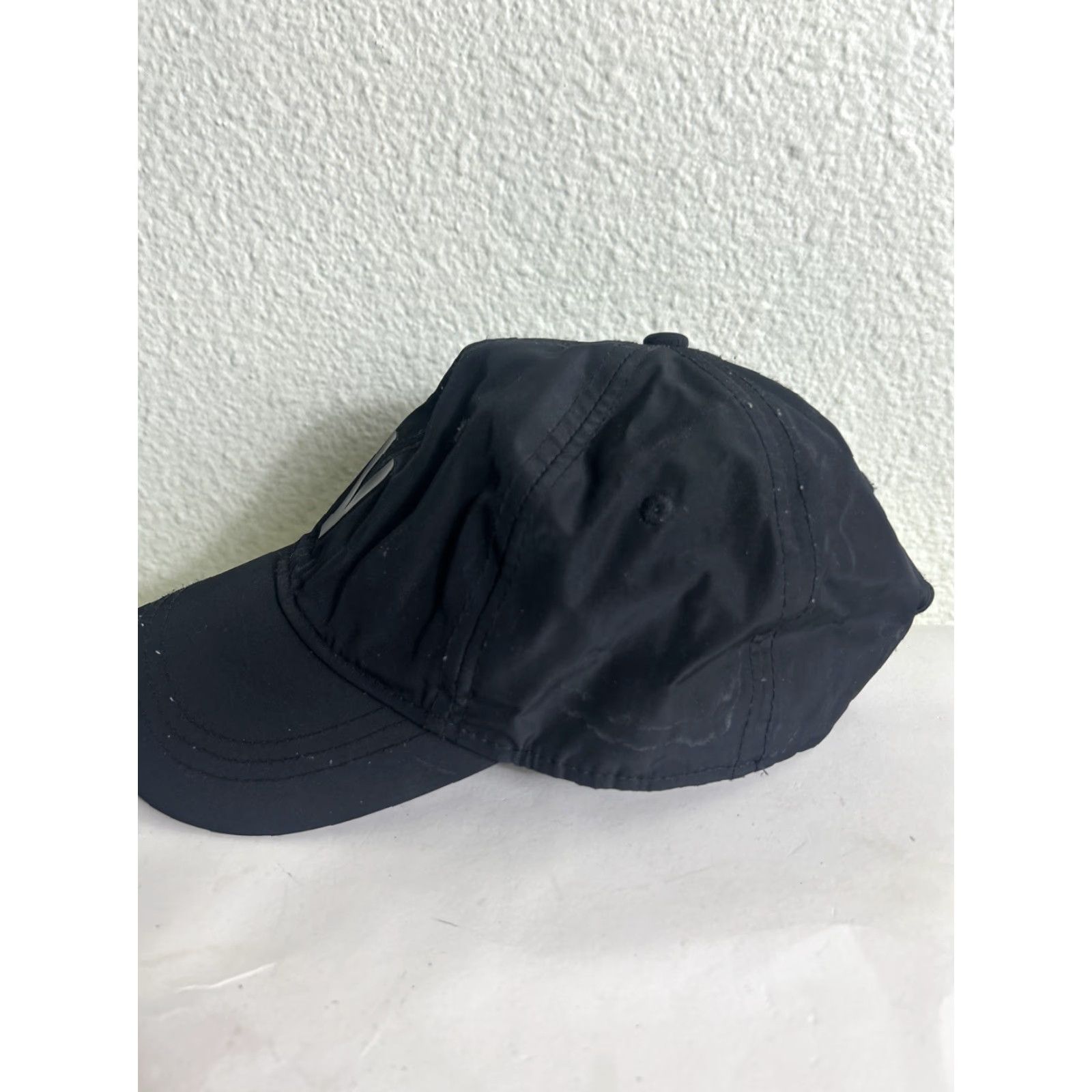 Vintage Vooray Strapback Baseball Hat Black Polyester Adjustable Men One Size Stains Hat Size ONE SIZE - 6 Thumbnail