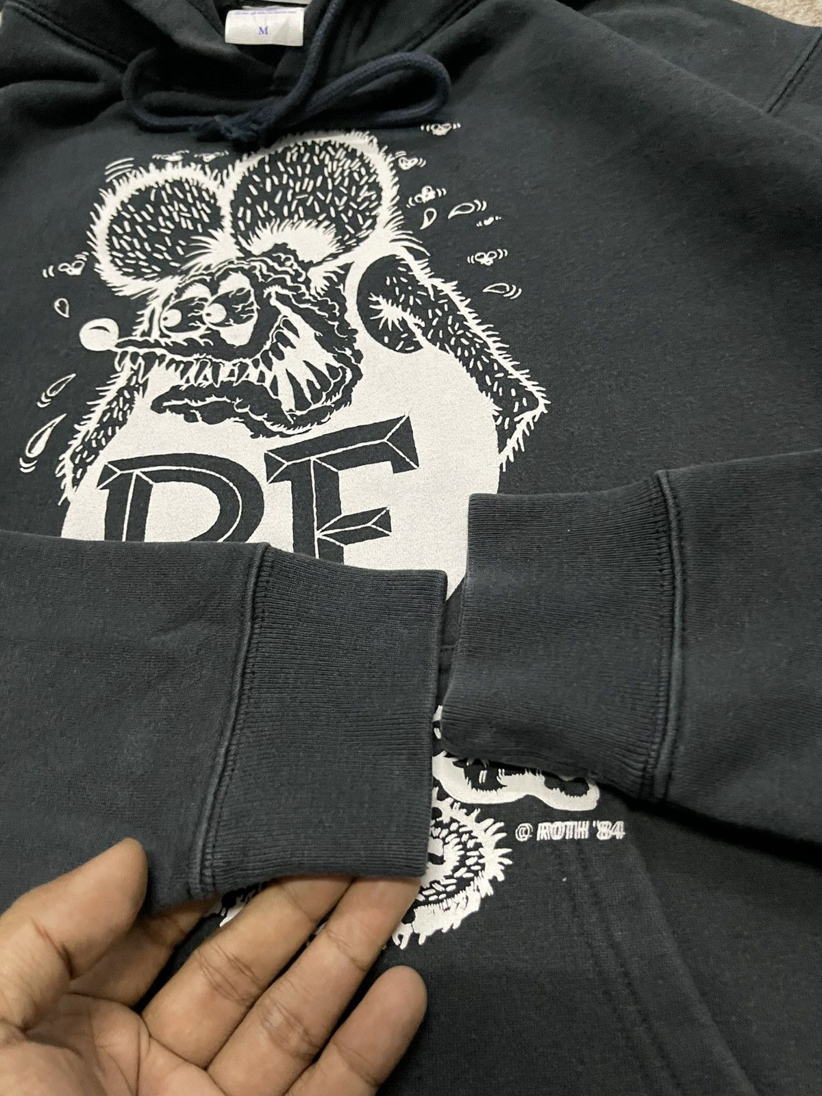 Band Tees 2000s RAT FINK BIG PRINT HOODIE Size US M / EU 48-50 / 2 - 9 Thumbnail