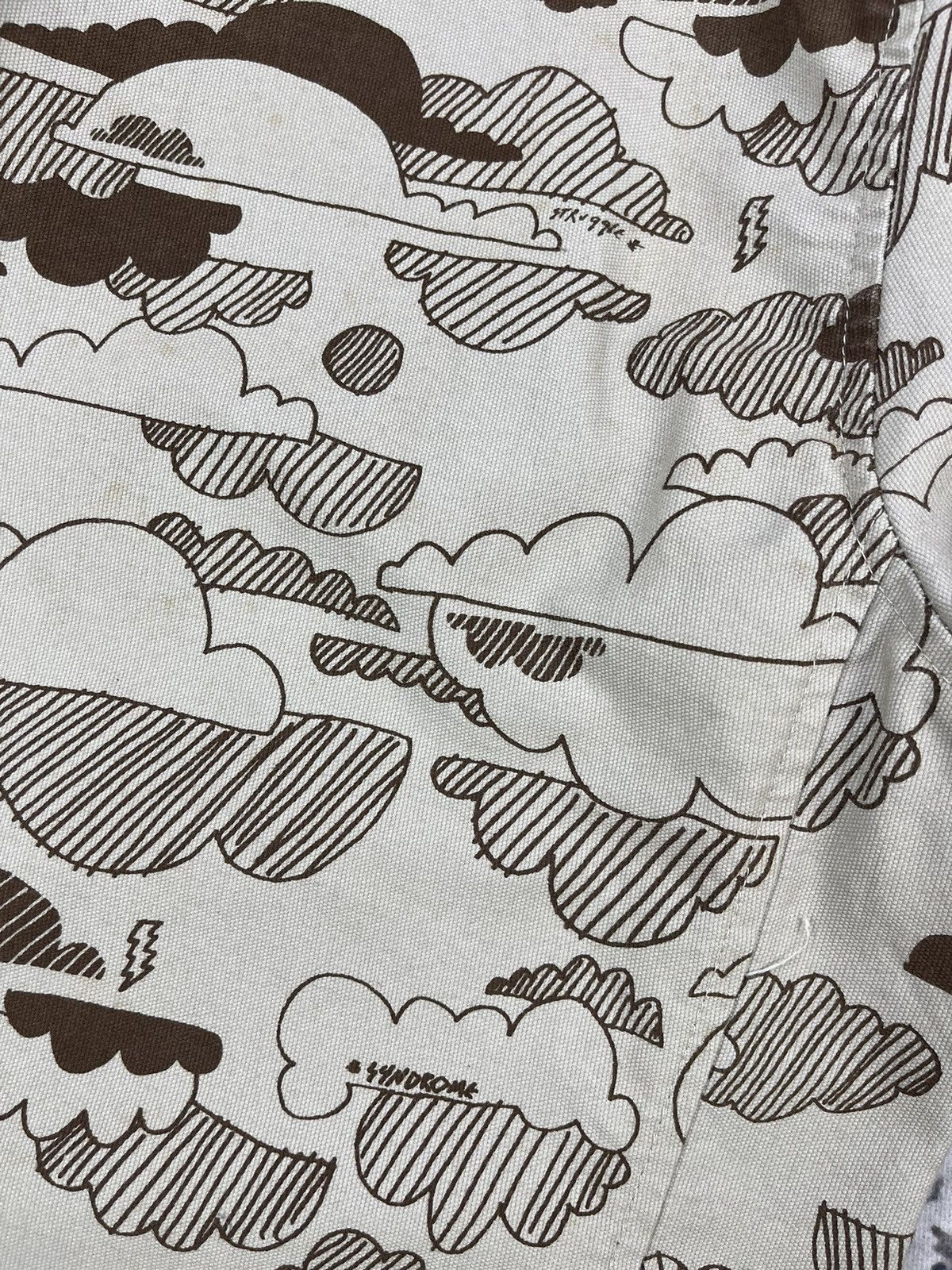 Vintage Vintage Syndrome Canvas Doodle Overprinted Jackets Size US L / EU 52-54 / 3 - 12 Thumbnail