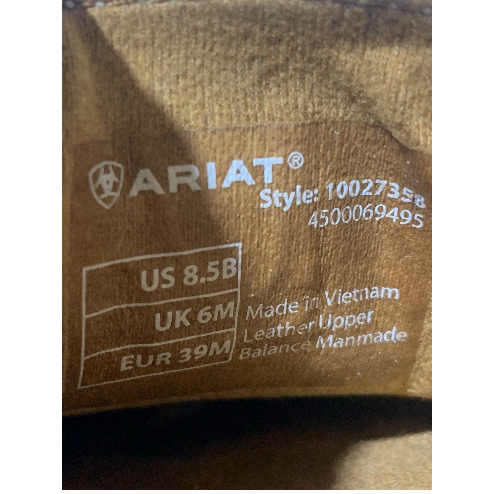 Ariat Ariat Womens Cruiser Brown Suede Leather Tooled Toe Sz 8.5 B Size US 8.5 / IT 38.5 - 9 Thumbnail