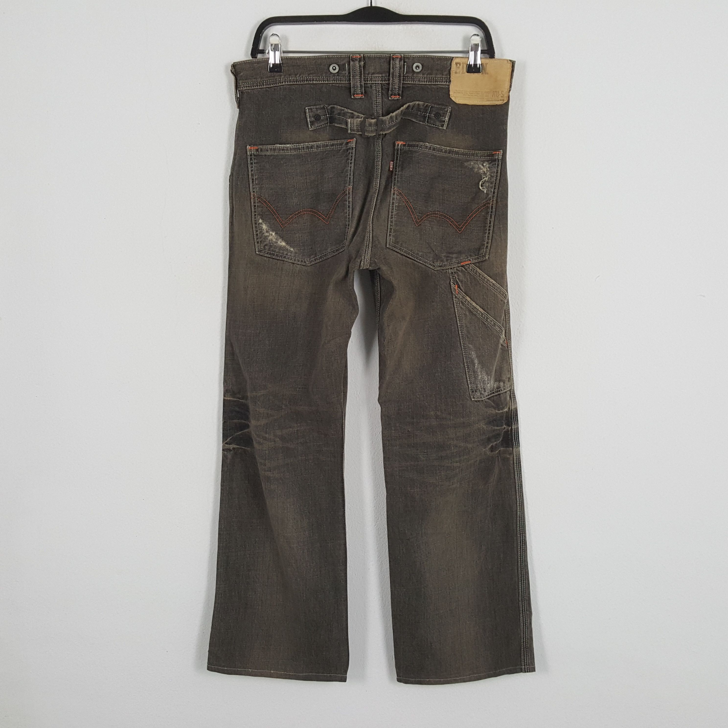 Edwin × Vintage EDWIN Streetwear Fashion Style Distressed Jeans Size US 33 - 4 Thumbnail