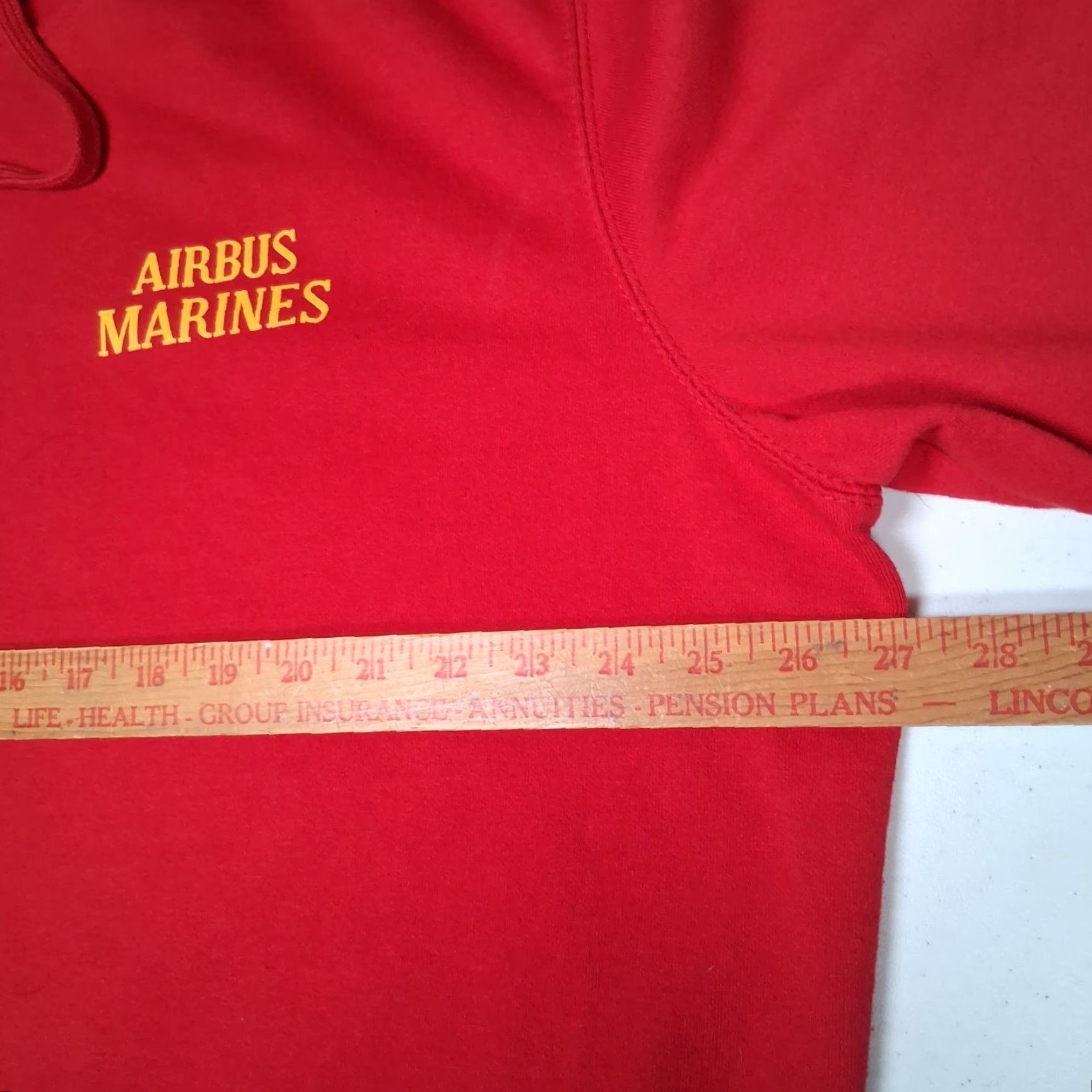 Vintage District USMC Hoodie Men 2XL Red Graphic Solid Hoodie Military Aviation Marines Sweatshirt Size US XXL / EU 58 / 5 - 6 Thumbnail