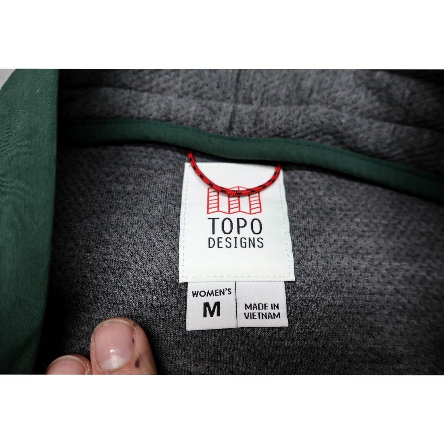 Topo Designs Topo Designs Sweater Women Medium Green Wrap Wool Blend Open Front Modern Kimono Sleeve Pockets Belted Lined Open Front Cardigan Size M / US 6-8 / IT 42-44 - 2 Thumbnail