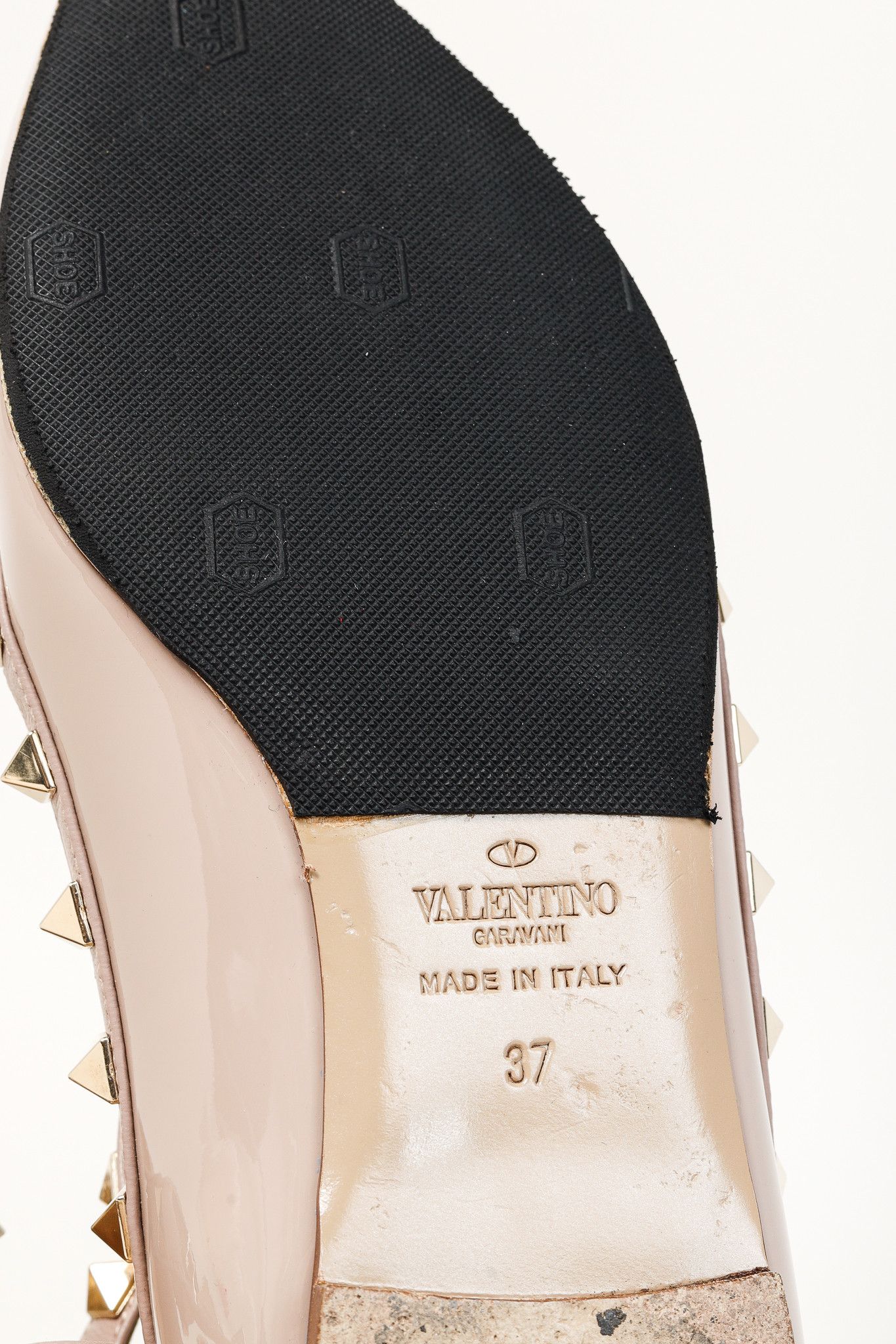 Valentino Valentino Garavani Rockstud Patent Ankle Strap Flats Size US 6.5 / IT 36.5 - 5 Thumbnail