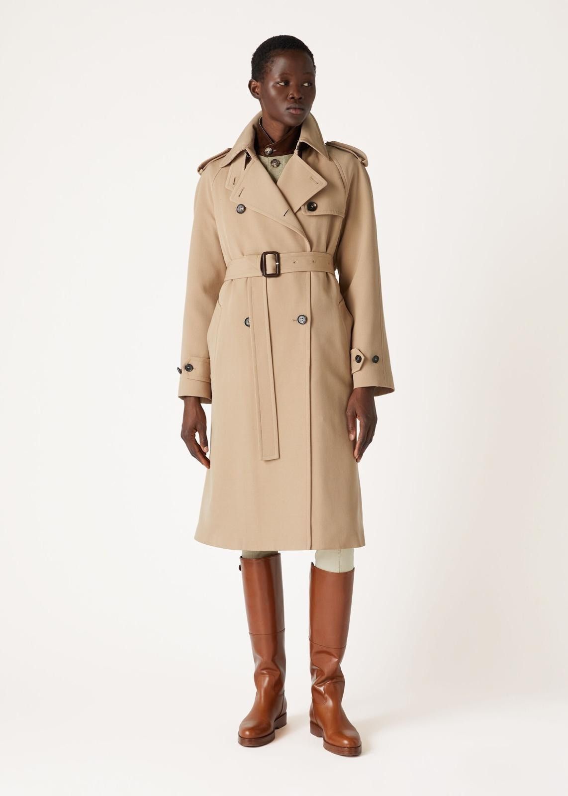 Loro Piana o1srvl11e0725 FAO3661 Double-breasted Trench Coat in Beige Size M / US 6-8 / IT 42-44 - 5 Thumbnail